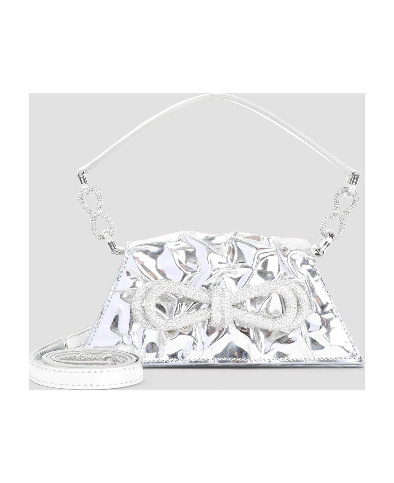 Mach 
Mach Double Bow Samantha Shoulder Bag - Silver