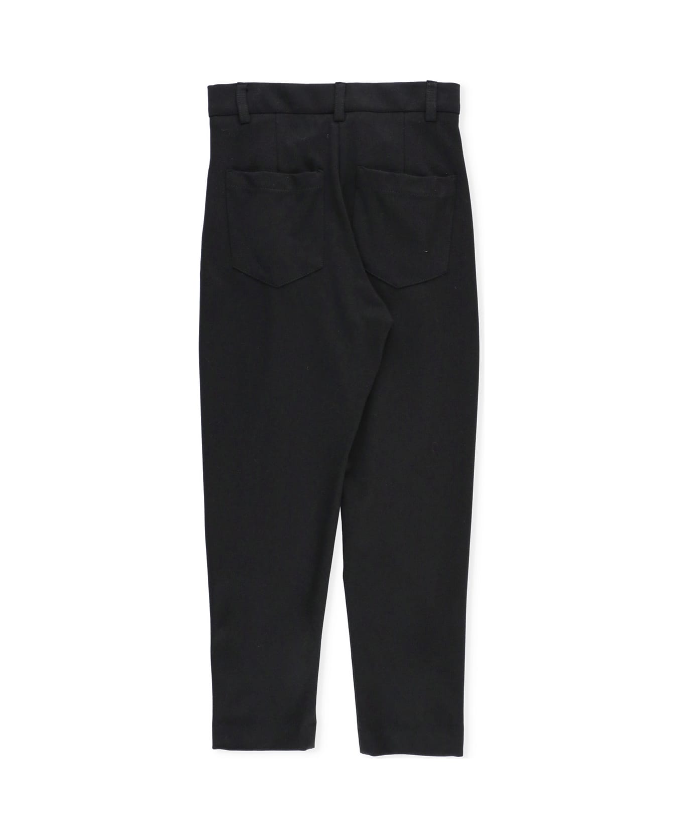 Balmain Pants With Loged Buttons - Black ボトムス