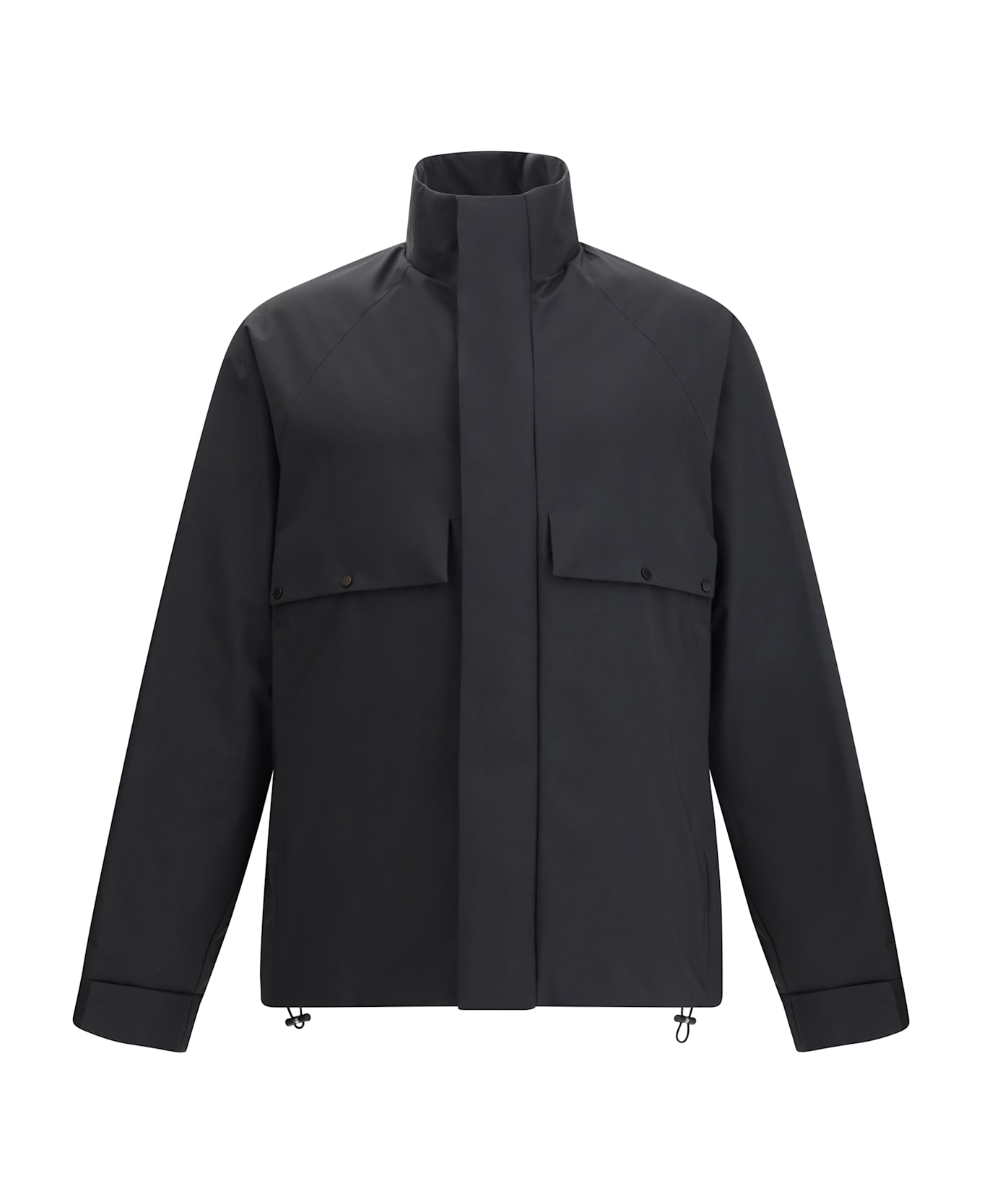 Moncler Egoutelles Jacket With Zipper And Button Closure