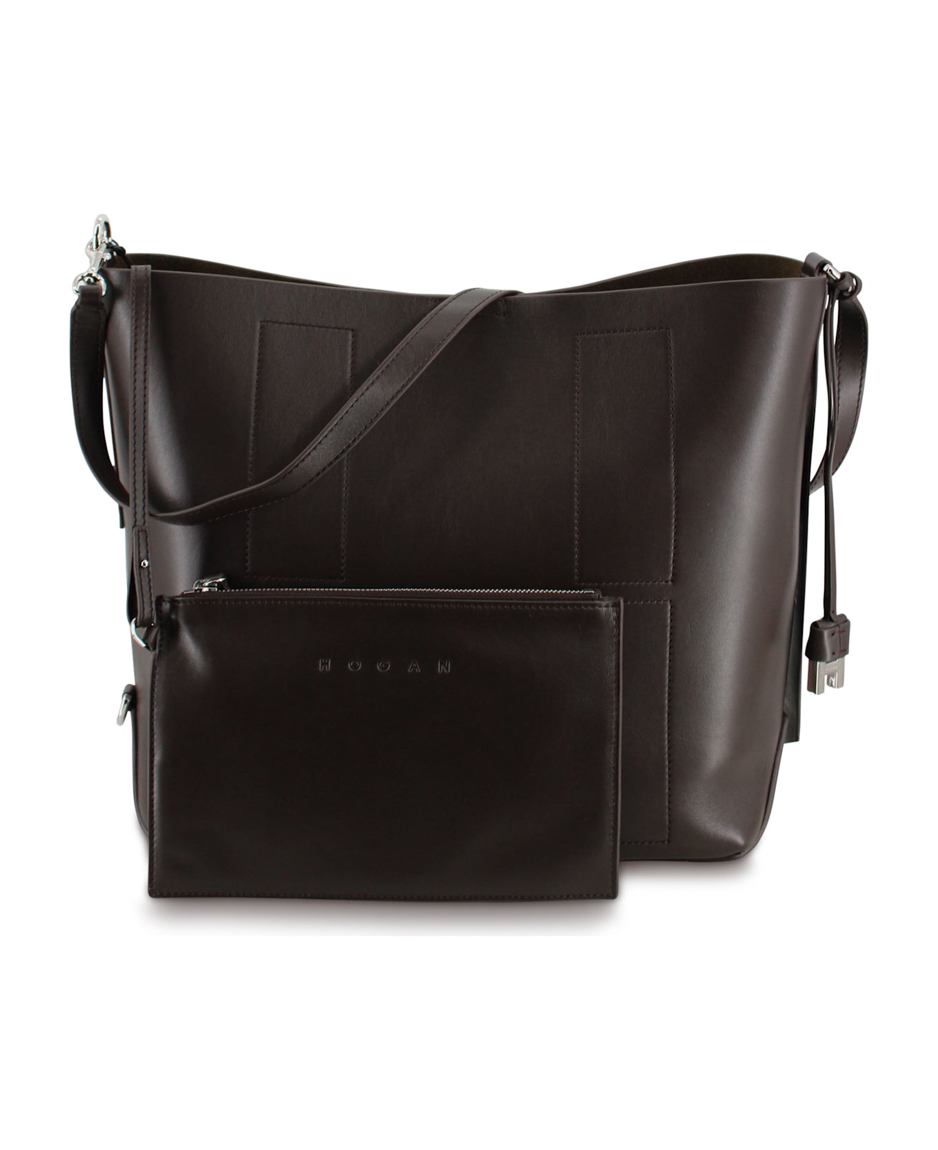 Hogan Women
s Hobo Bag - Dark Brown