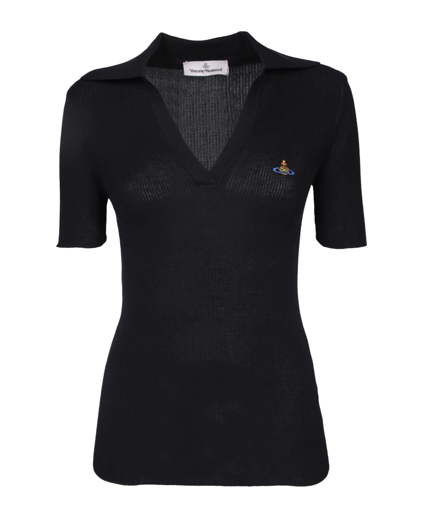 Vivienne Westwood Marina Black Polo Shirt - Black