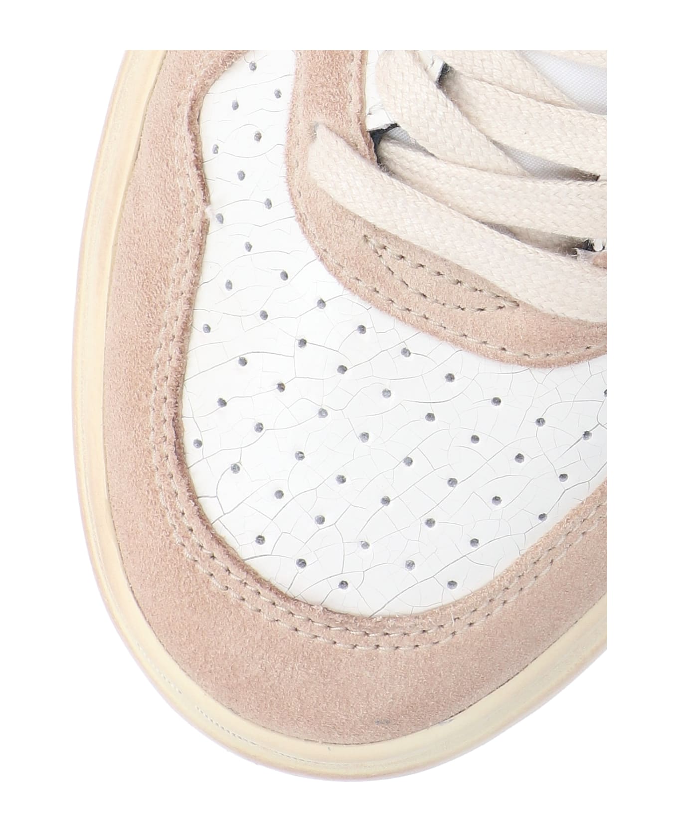 Autry Medalist Leather And Suede Low-top Sneakers - White