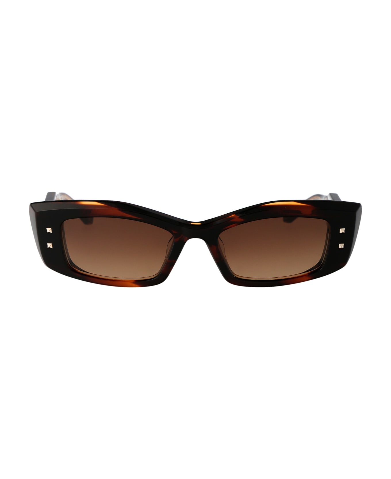 Valentino Eyewear V - Quattro Sunglasses - 109C BRN - GLD 