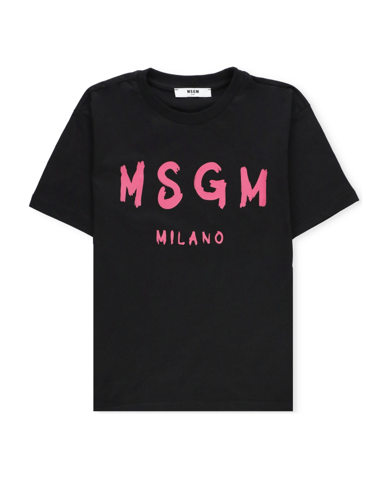 MSGM Logoed T-shirt - BLACK Tシャツ＆ポロシャツ