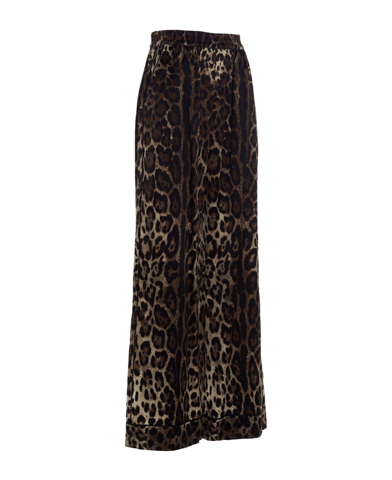 Dolce & Gabbana Leopard Print Pants