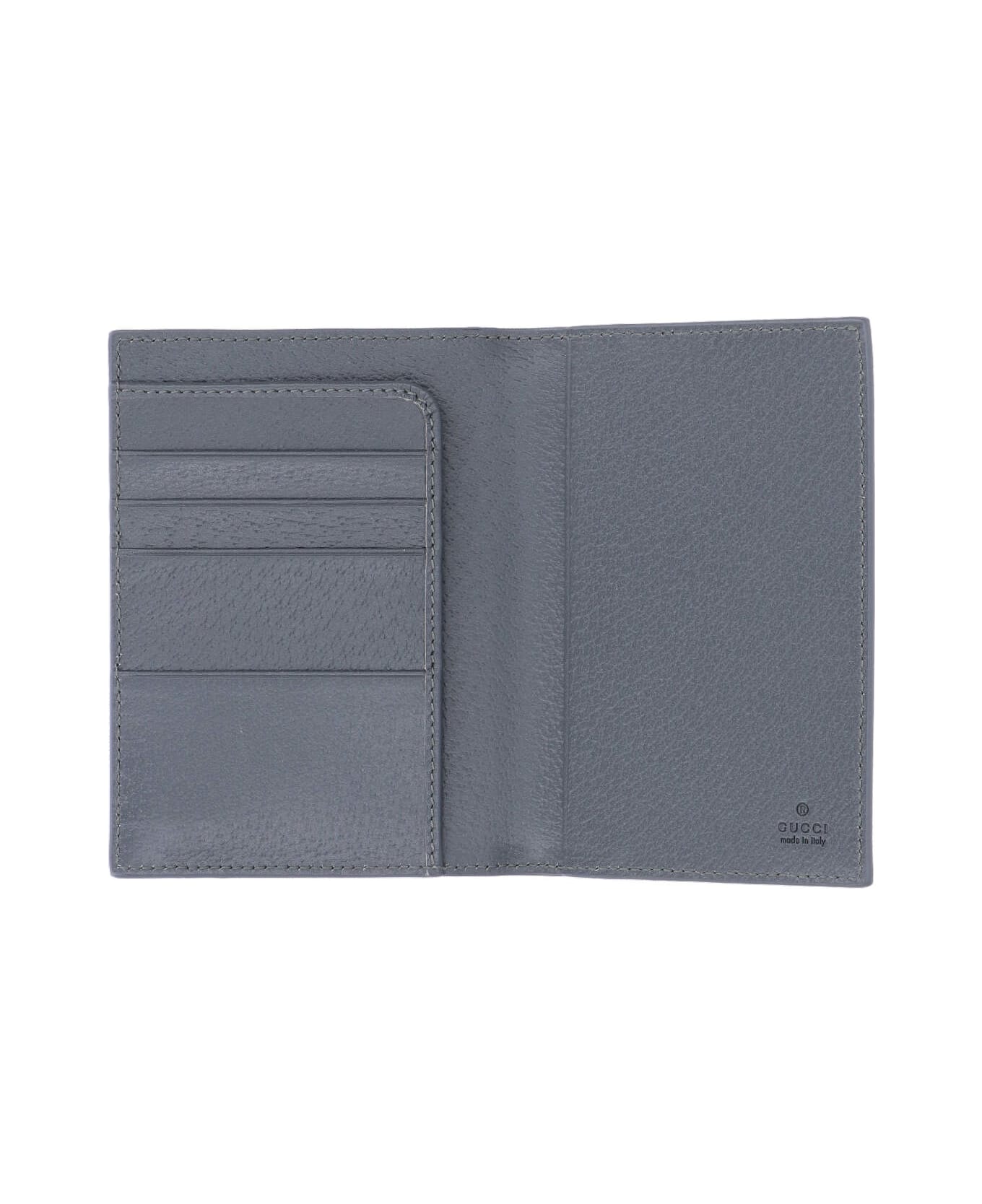 Gucci 
gg
 Bi-fold Passport Holder - Gray