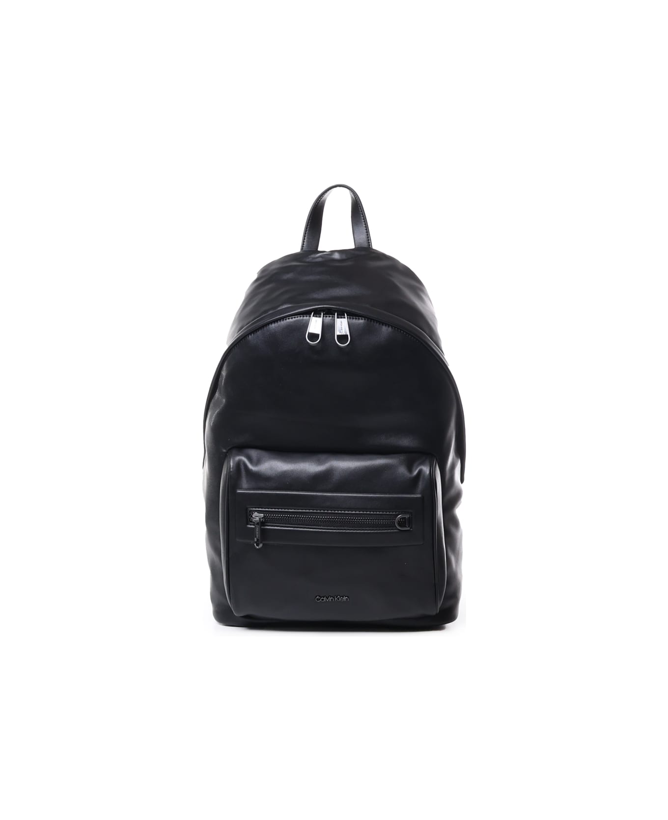 Calvin Klein Faux Leather Backpack - Black バックパック