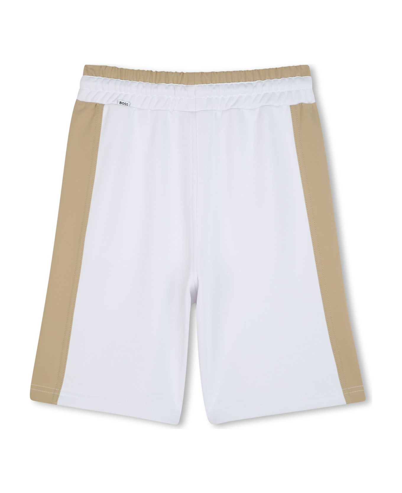 Hugo Boss Bermuda Sportivo Con Logo - White