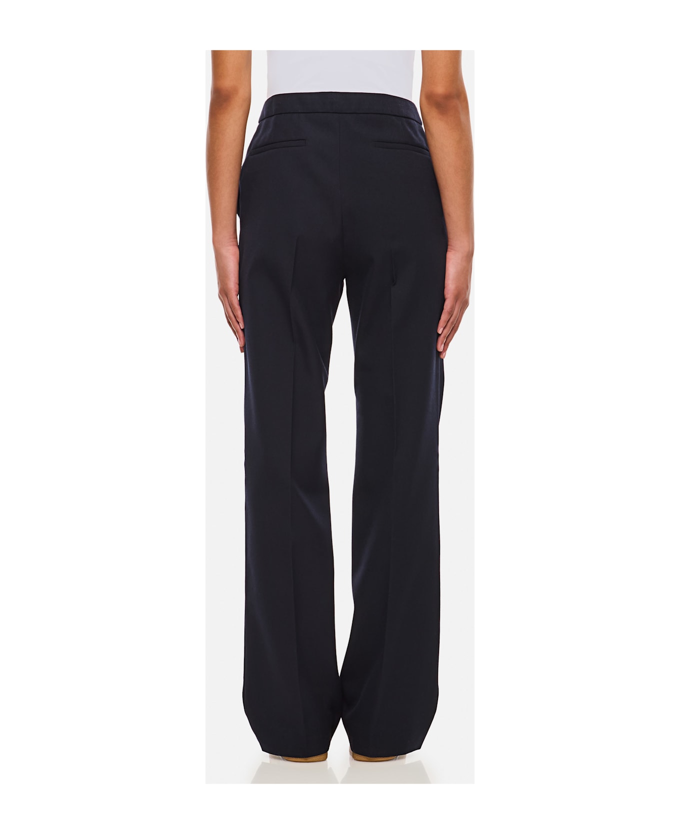 Moncler High Waist Denim Pants - Blue