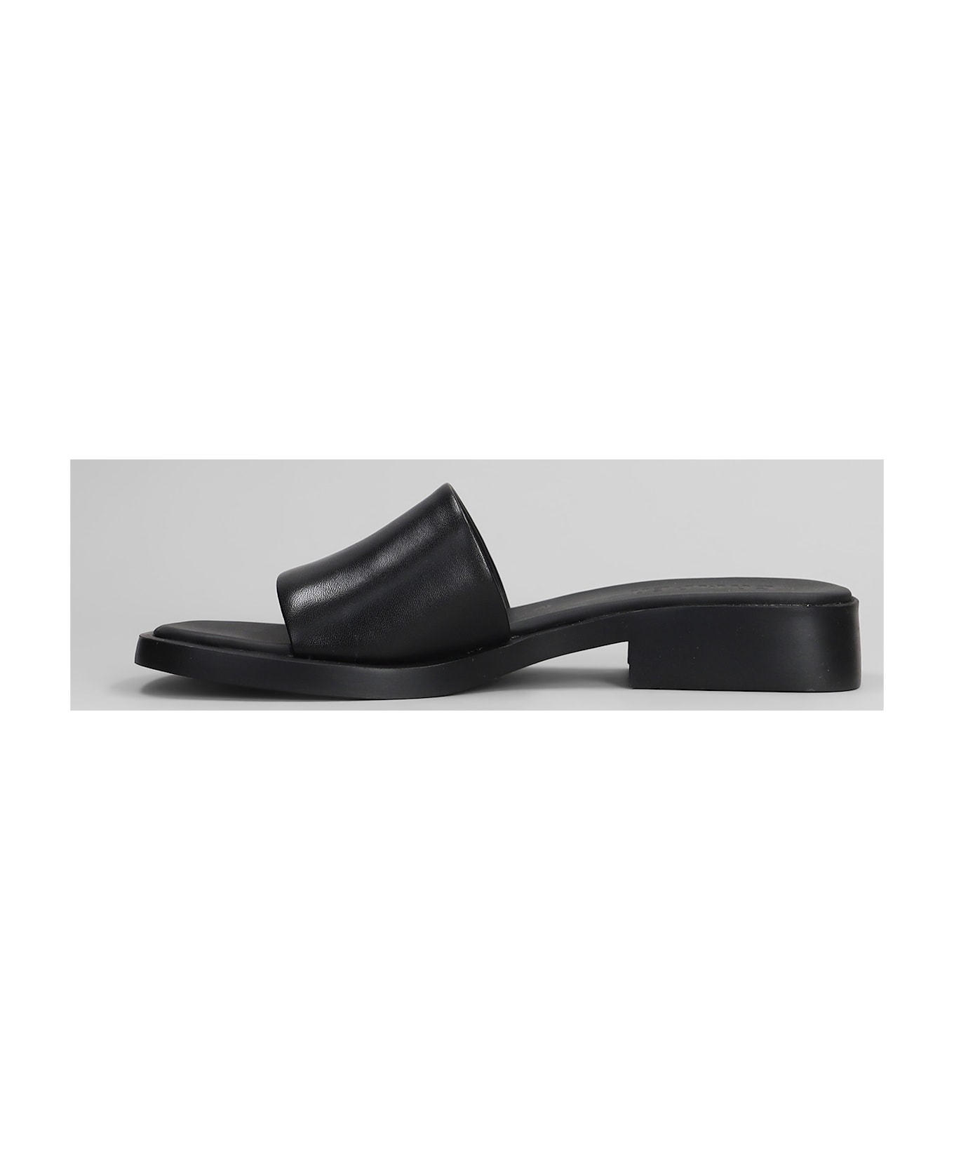 Camper Dana Flats In Black Leather - black
