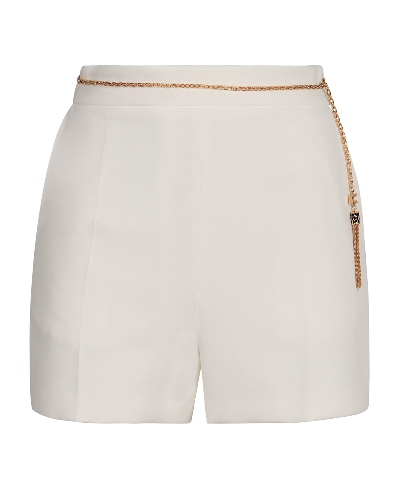 Elisabetta Franchi Lightweight Crêpe Shorts - White