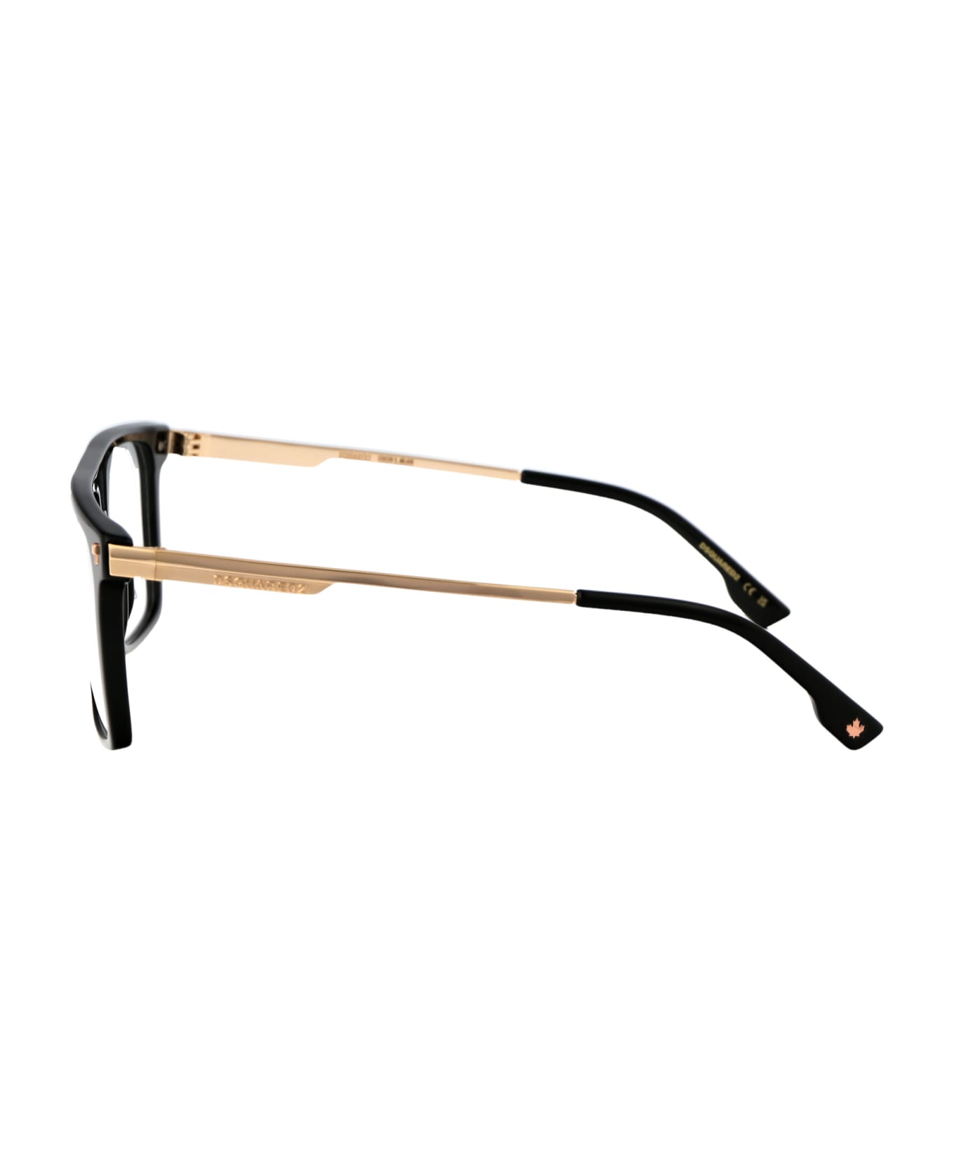 Dsquared2 Eyewear D2 0122 Glasses - 2M2 BLK GOLD B アイウェア