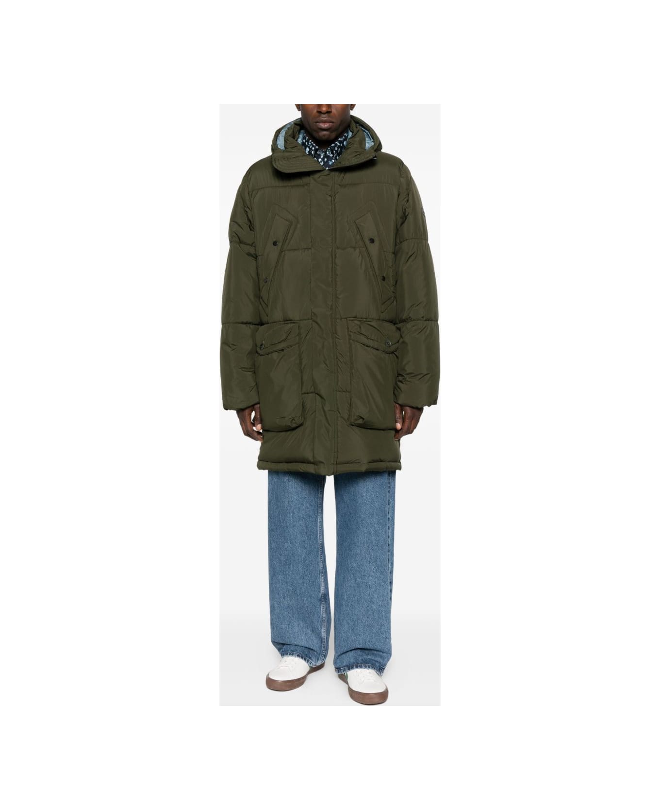 Paul Smith Padded Parka Coat - Green