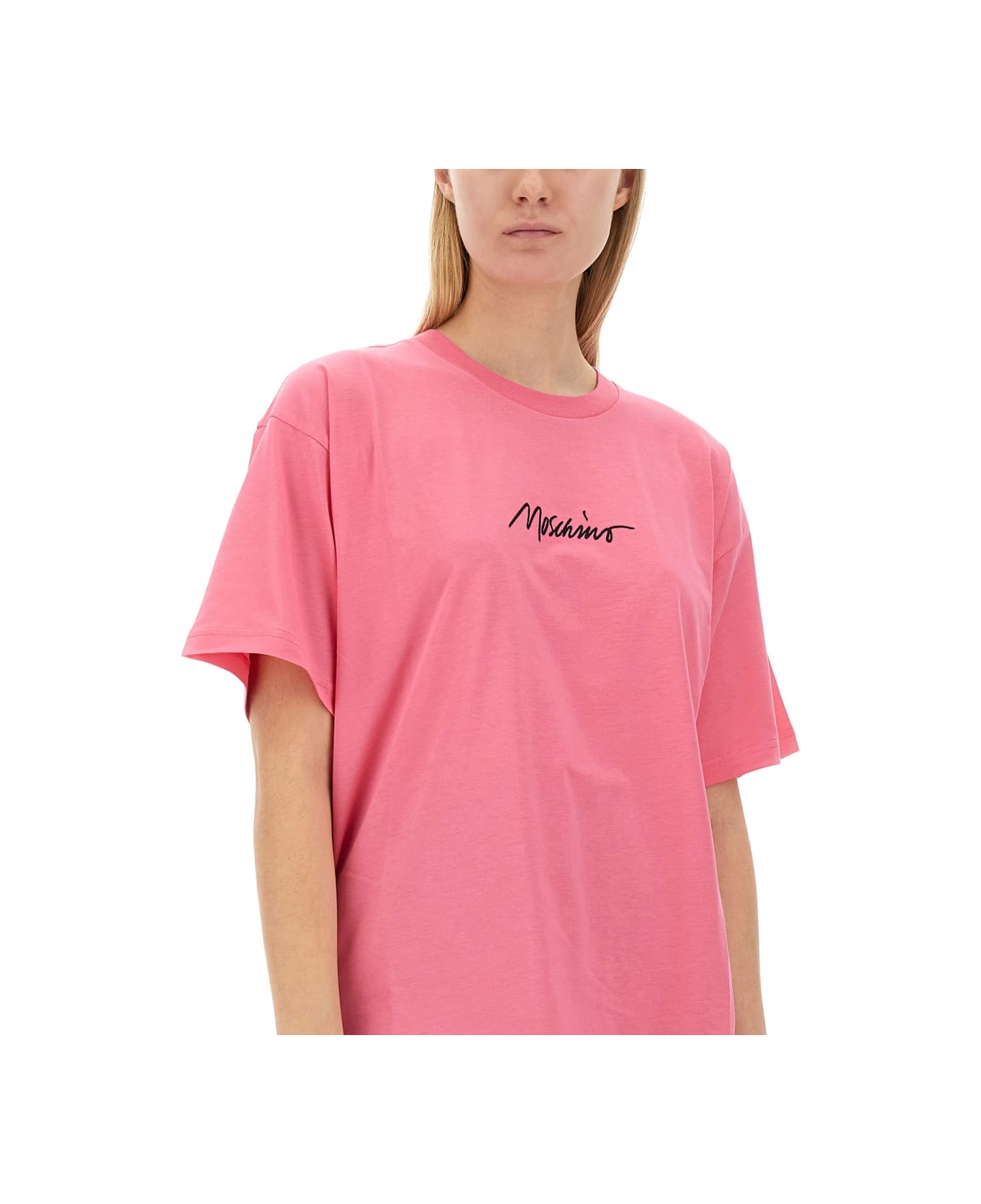Moschino T-shirt With Logo - PINK