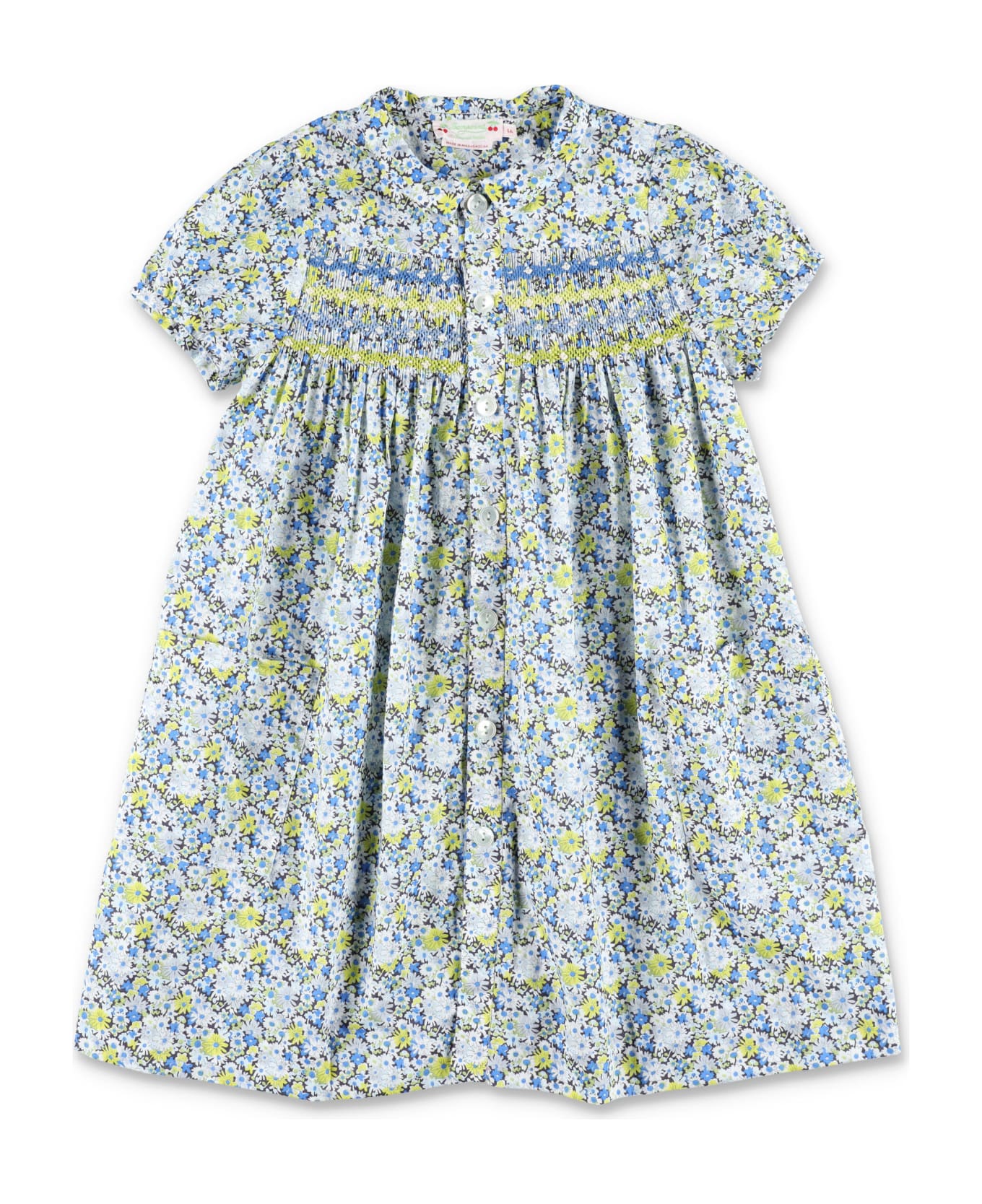 Bonpoint Candice Smocked Dress - FL/BLUE ワンピース＆ドレス