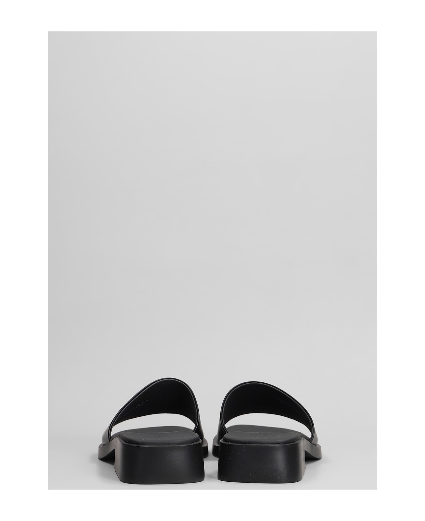 Camper Dana Flats In Black Leather - black