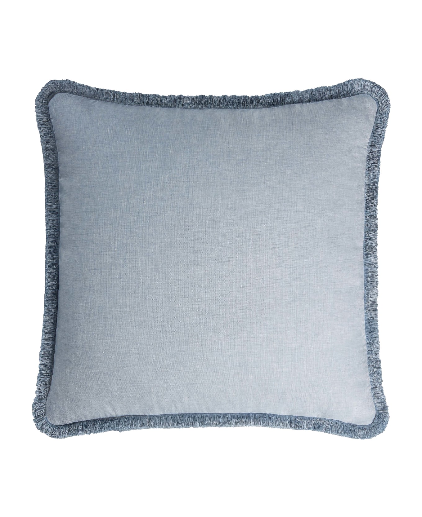 Lo Decor Happy Linen Pillow - Light Blue