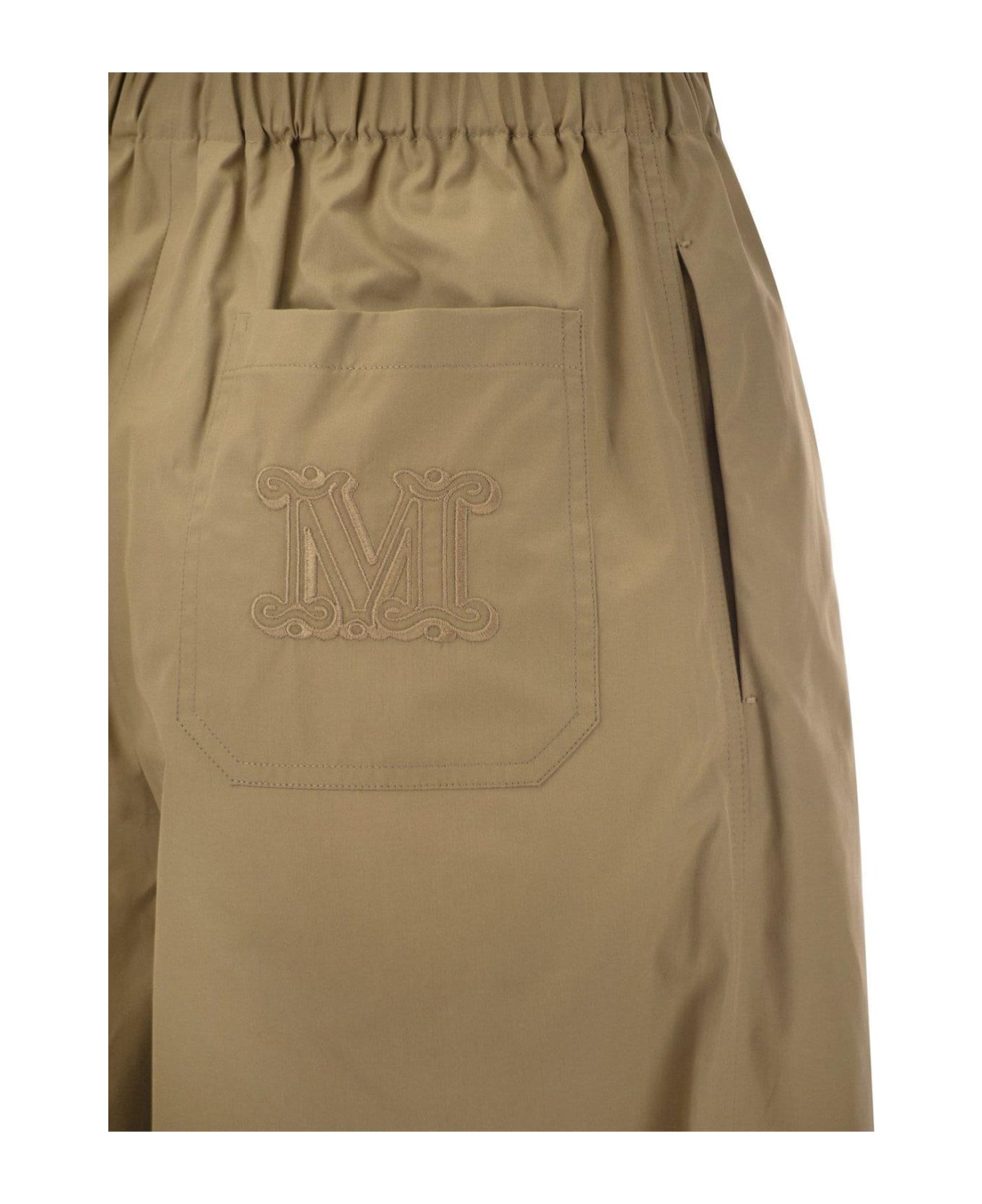 Max Mara High Waisted Wide-leg Trousers - BEIGE ボトムス