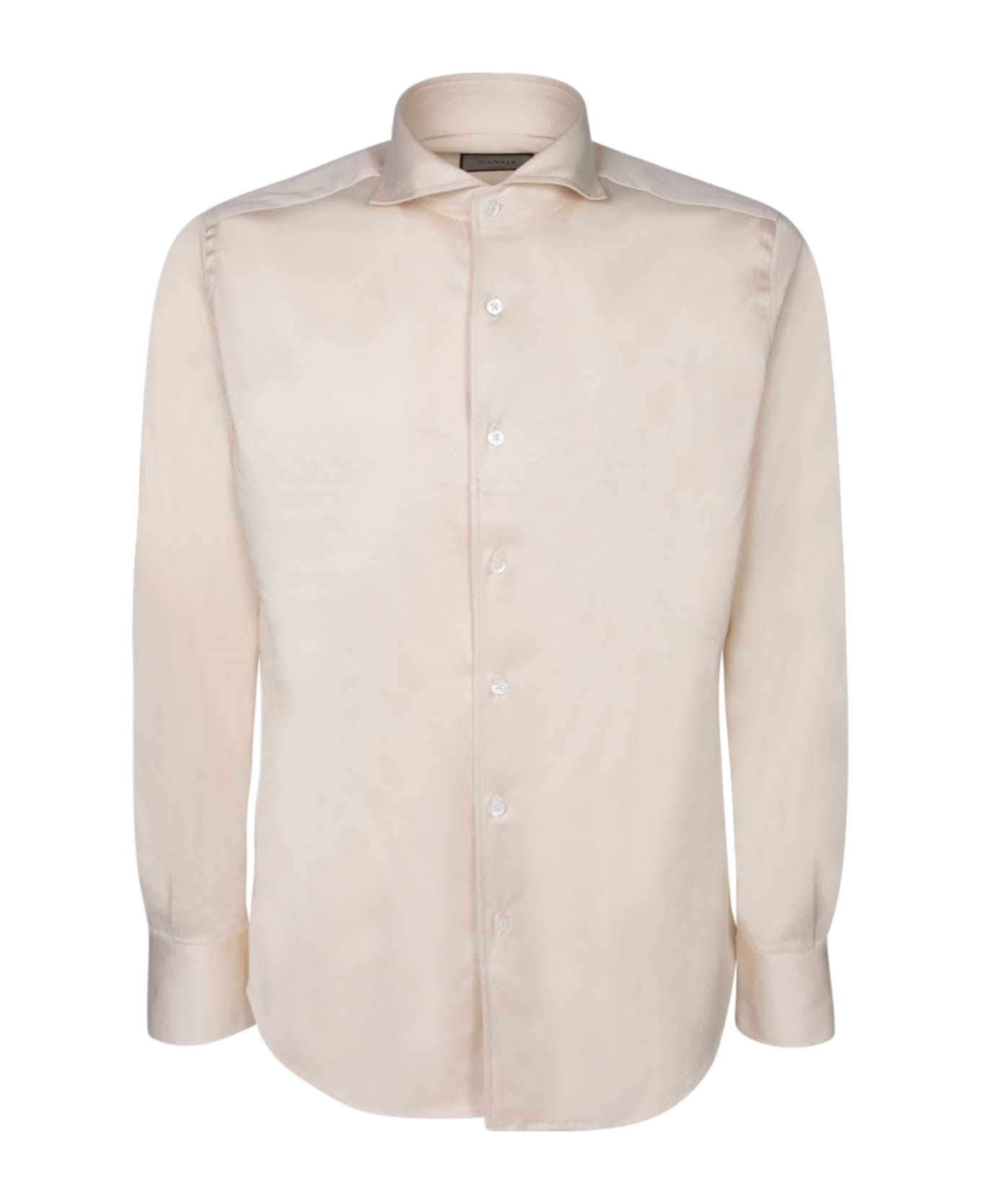 Canali Jersey White Shirt - White