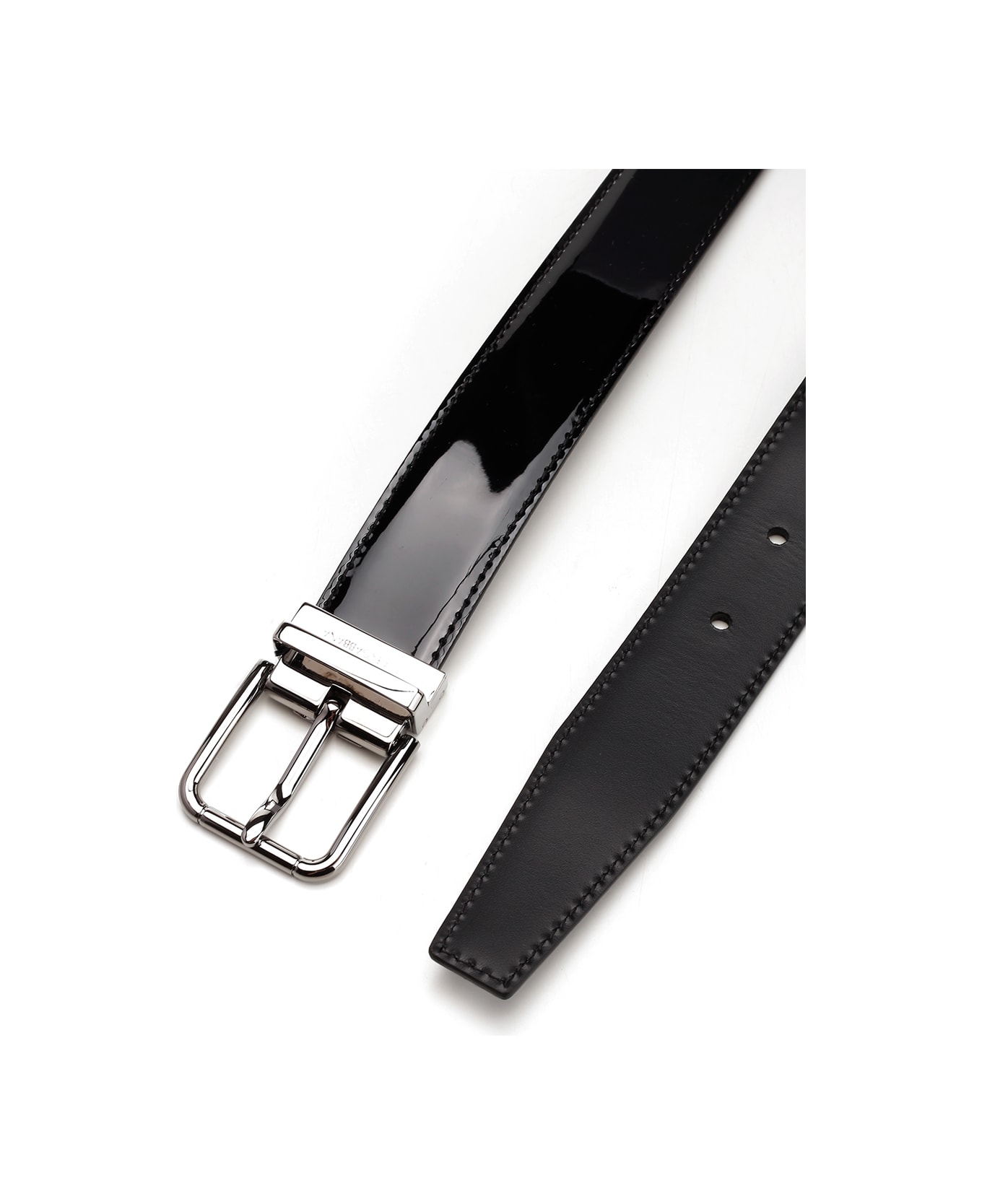 Dolce & Gabbana Belt In Patent Leather - Nero