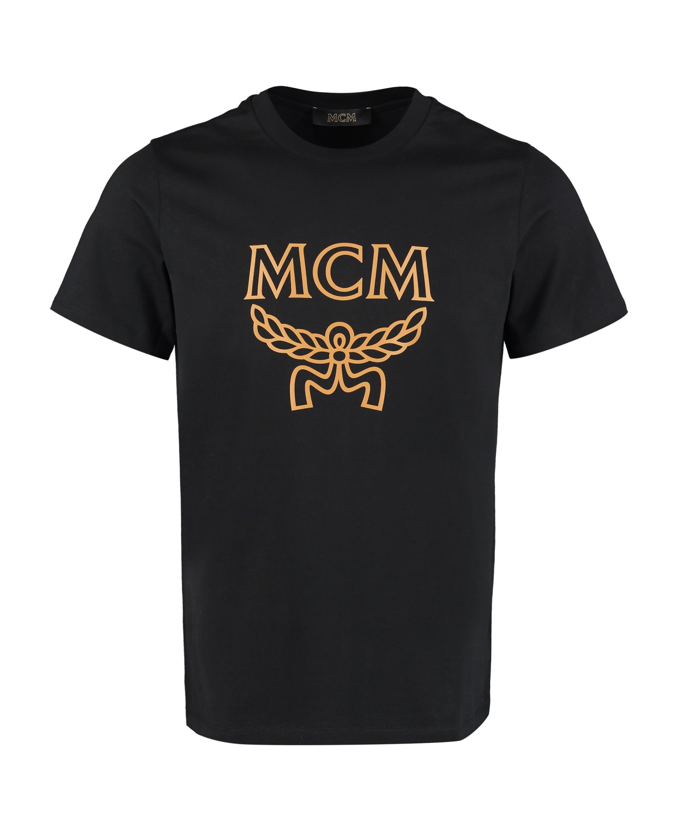 MCM Logo Cotton T-shirt - black