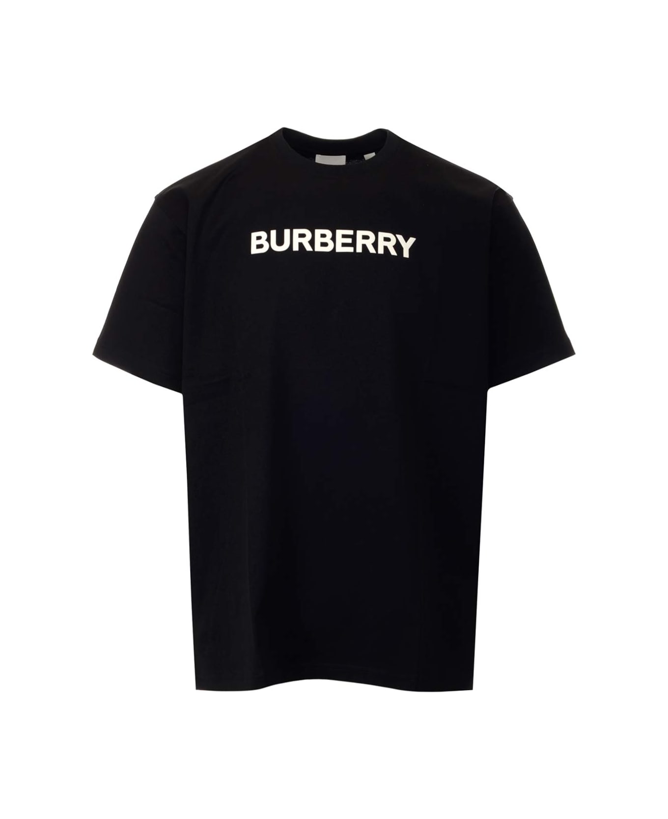 Burberry Black T-shirt With Logo - Black