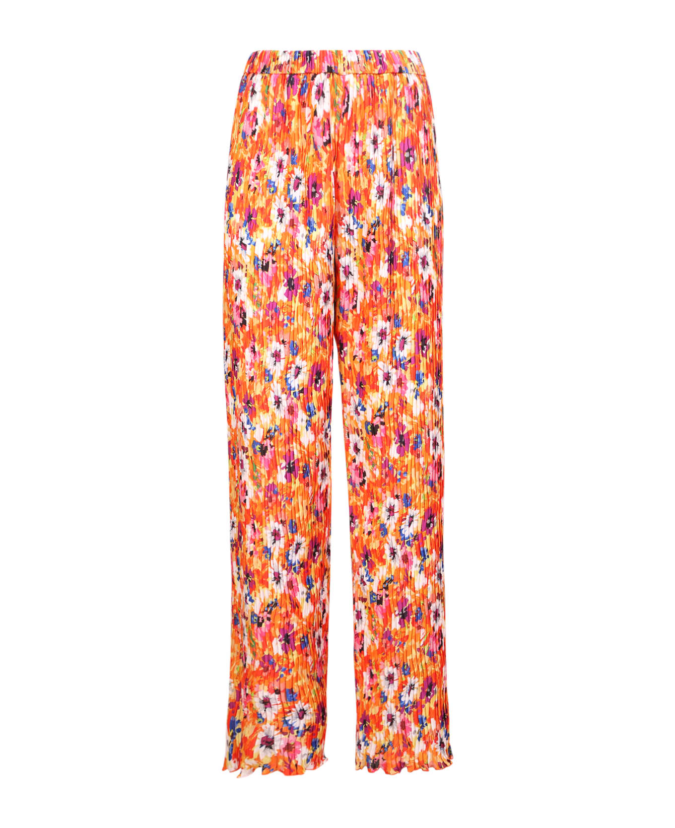 MSGM Floral Print Wide Trousers - Multi ボトムス