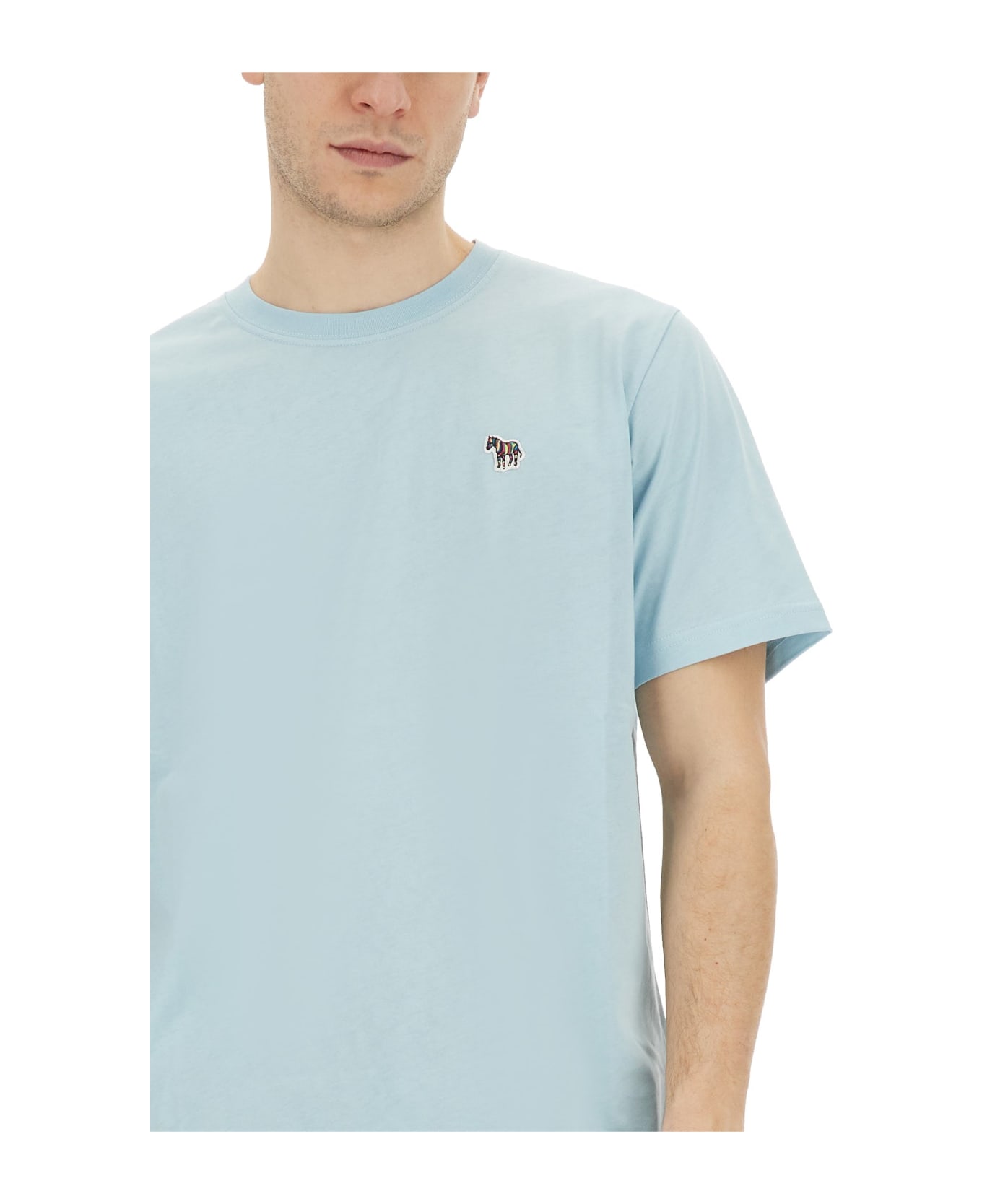 PS by Paul Smith Zebra T-shirt - Clear Blue
