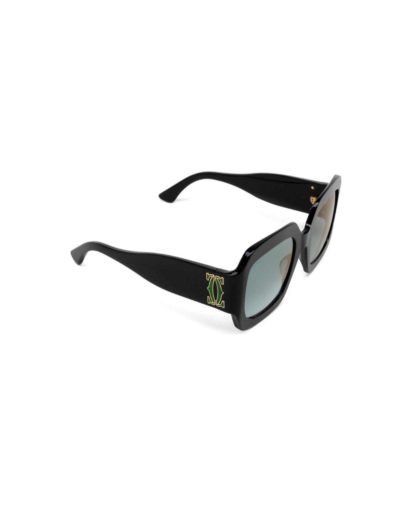 Cartier Eyewear Sunglasses - Nero/Verde サングラス