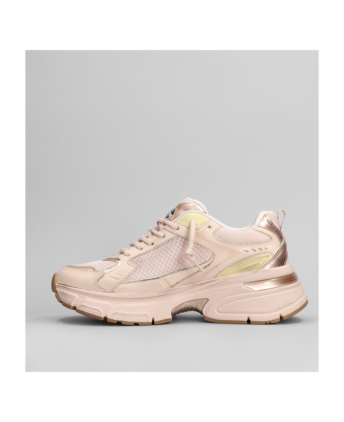 Golden Goose Lightstar Sneakers In Rose-pink Leather And Fabric - rose-pink