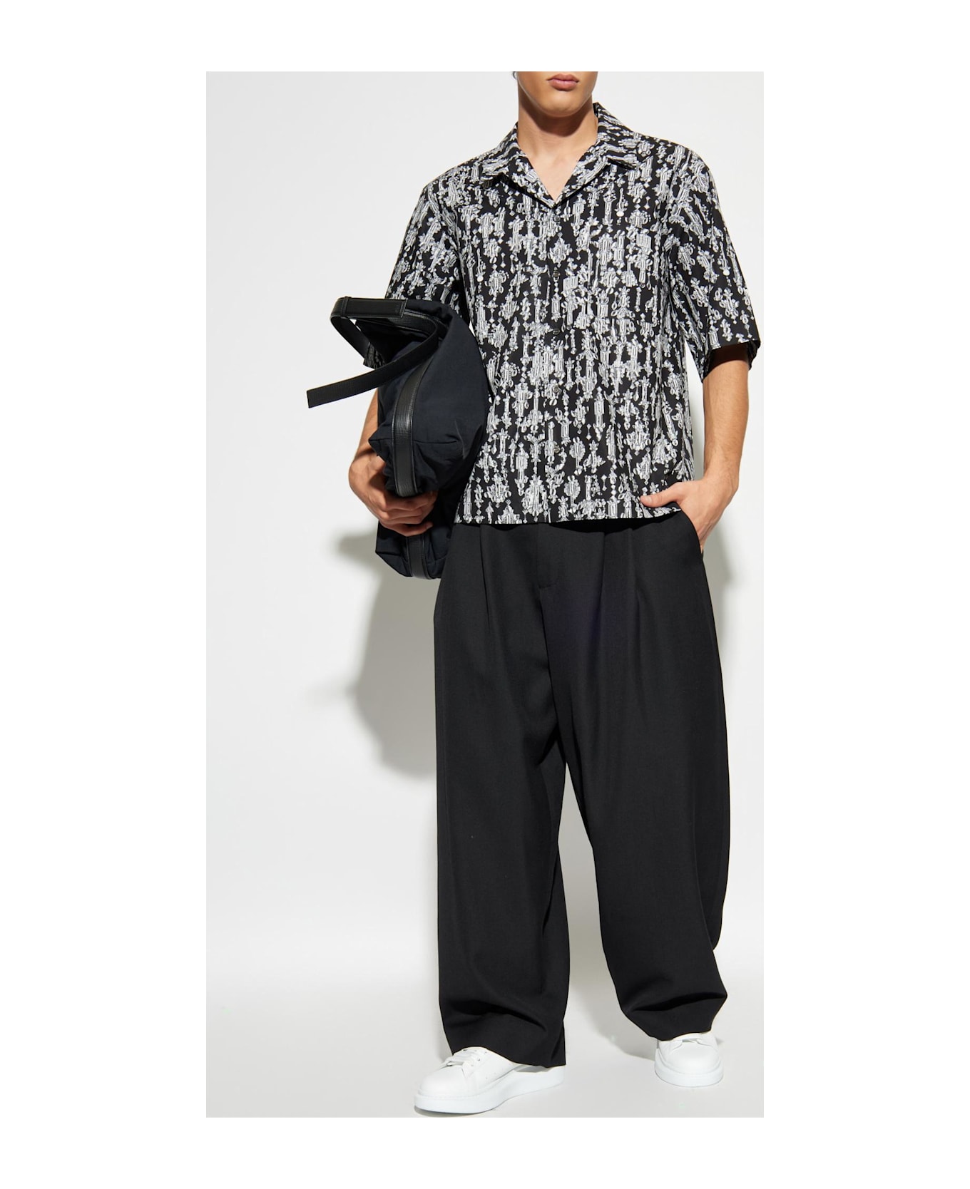 Alexander McQueen Shirt With Pocket - BLACK