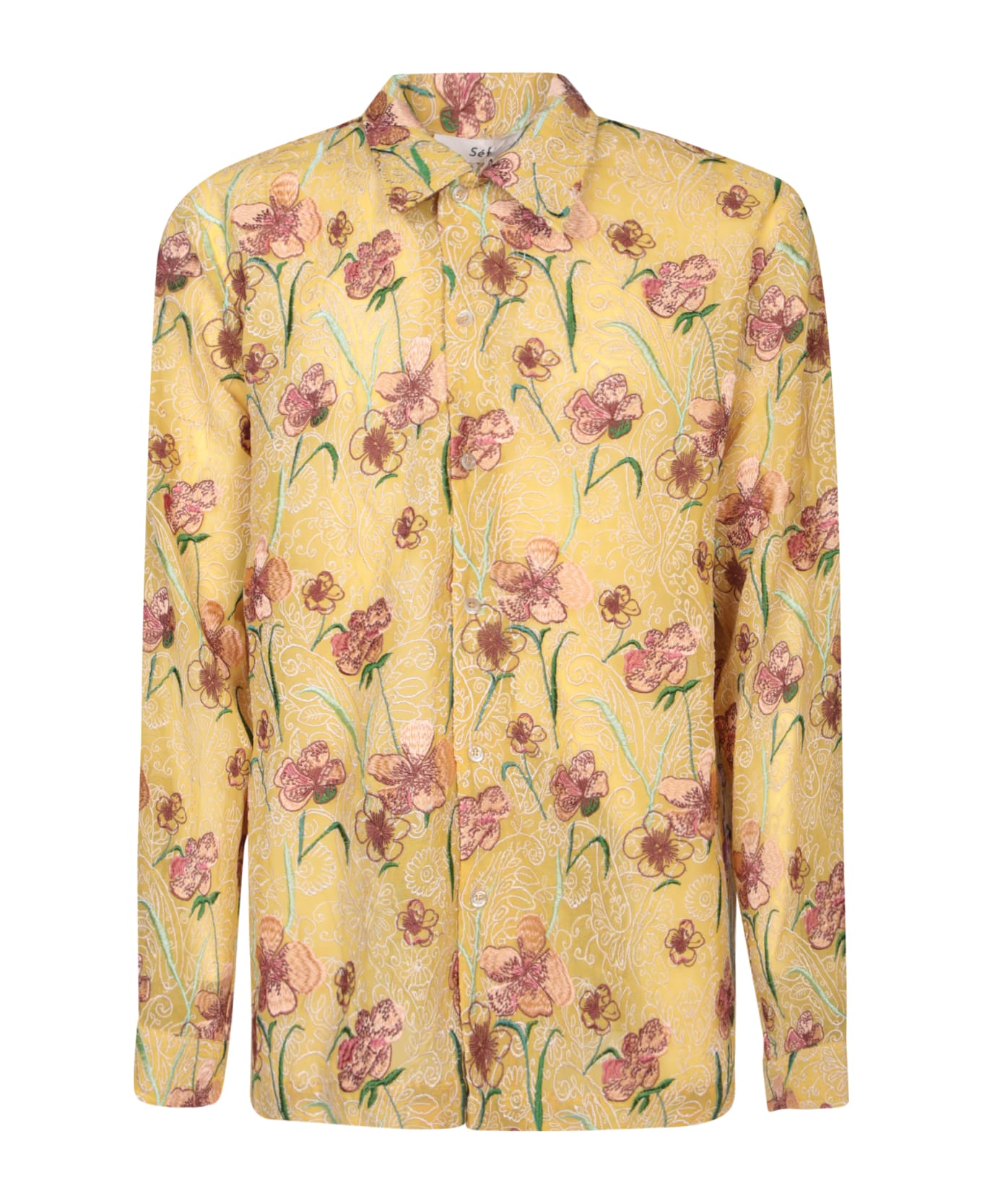 Séfr Sefr Ripley Hibiscus Yellow Shirt - Yellow