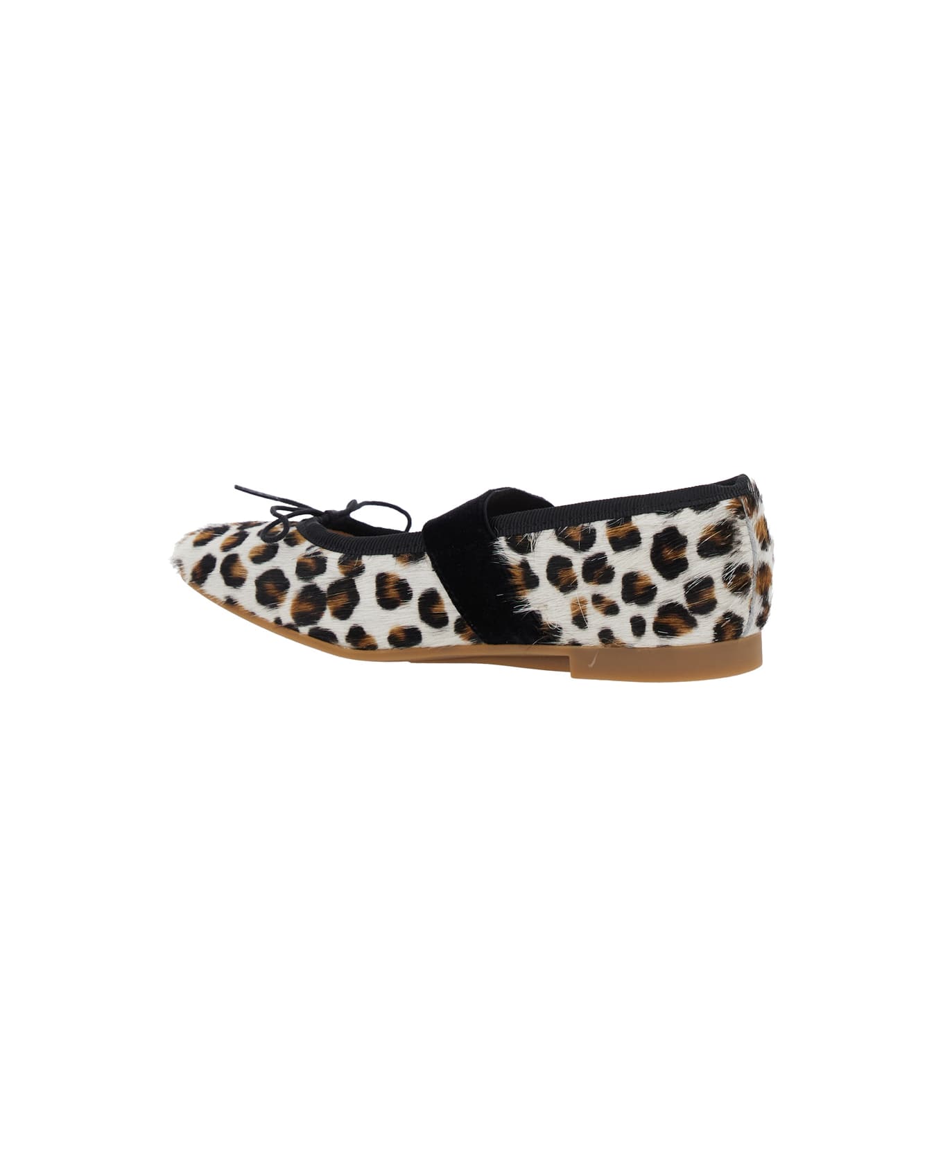Pom d
Api Multicolor Ballet Shoes With Adjustable Strap Closure And All-over Leopard Motif In Fabric Girl - Multicolor