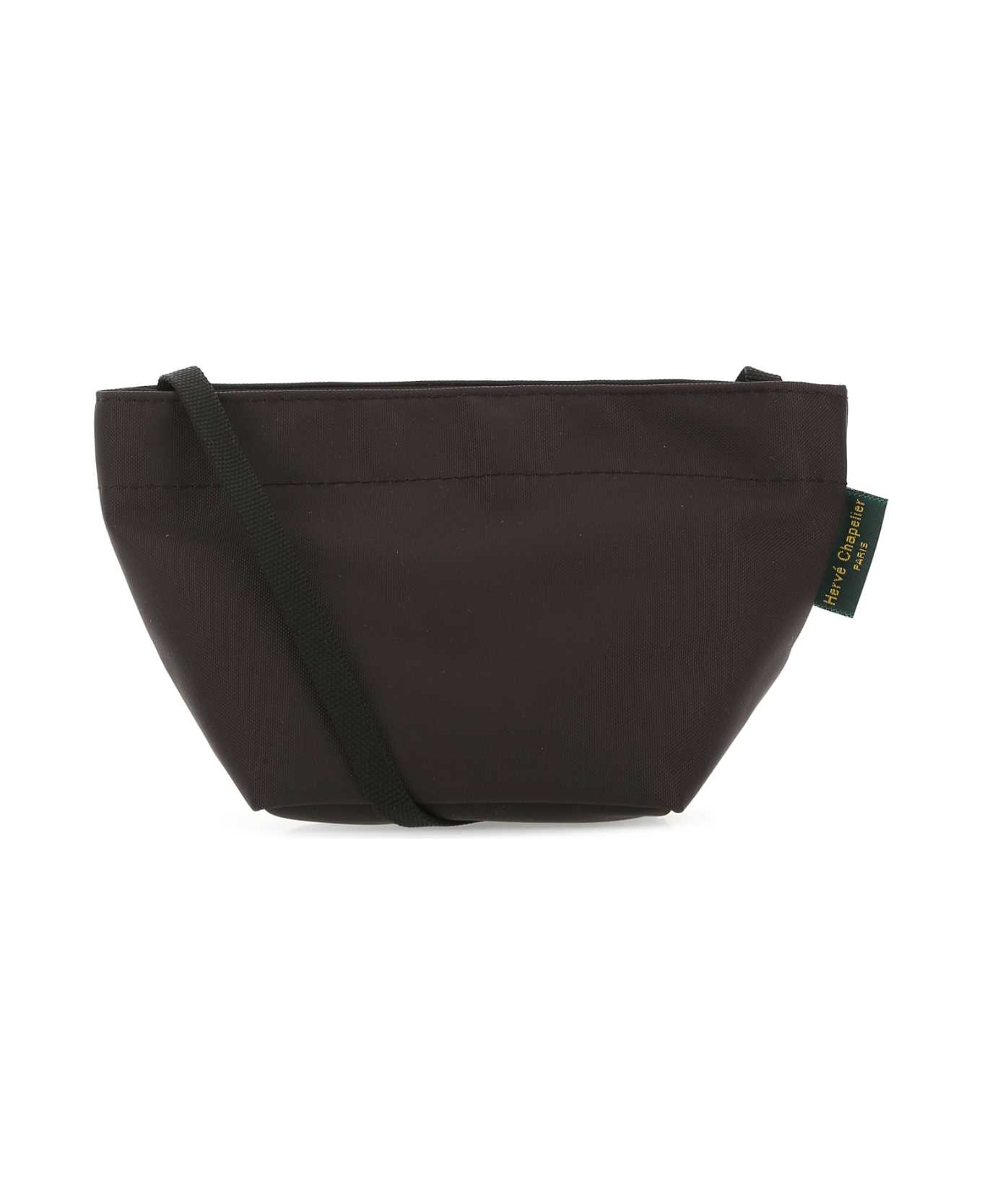 Hervè Chapelier Brown Canvas Crossbody Bag - MOKA