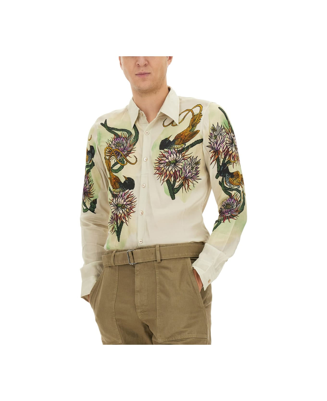 Dries Van Noten Printed Shirt - POWDER