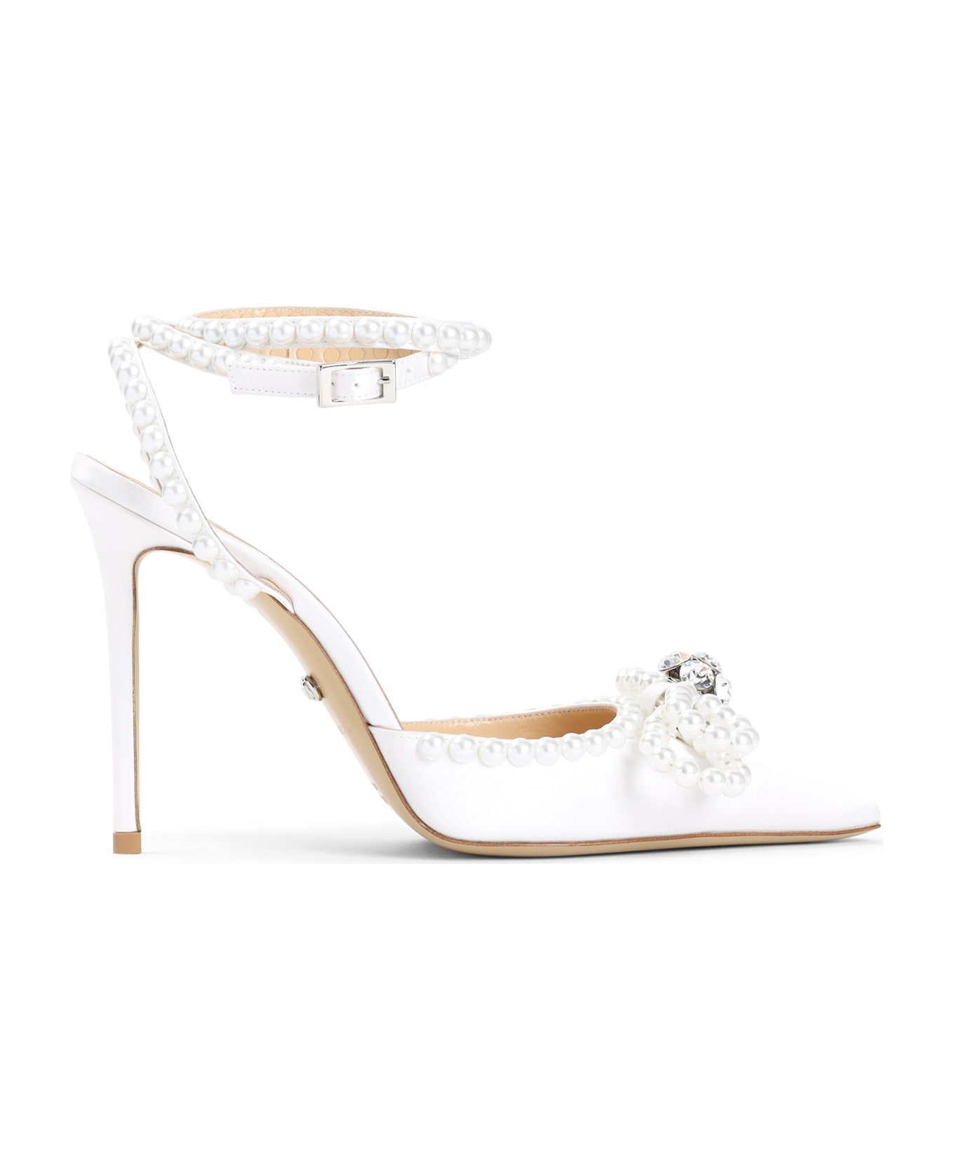 Mach 
Mach Double Bow Pearl Pumps - White Pearl