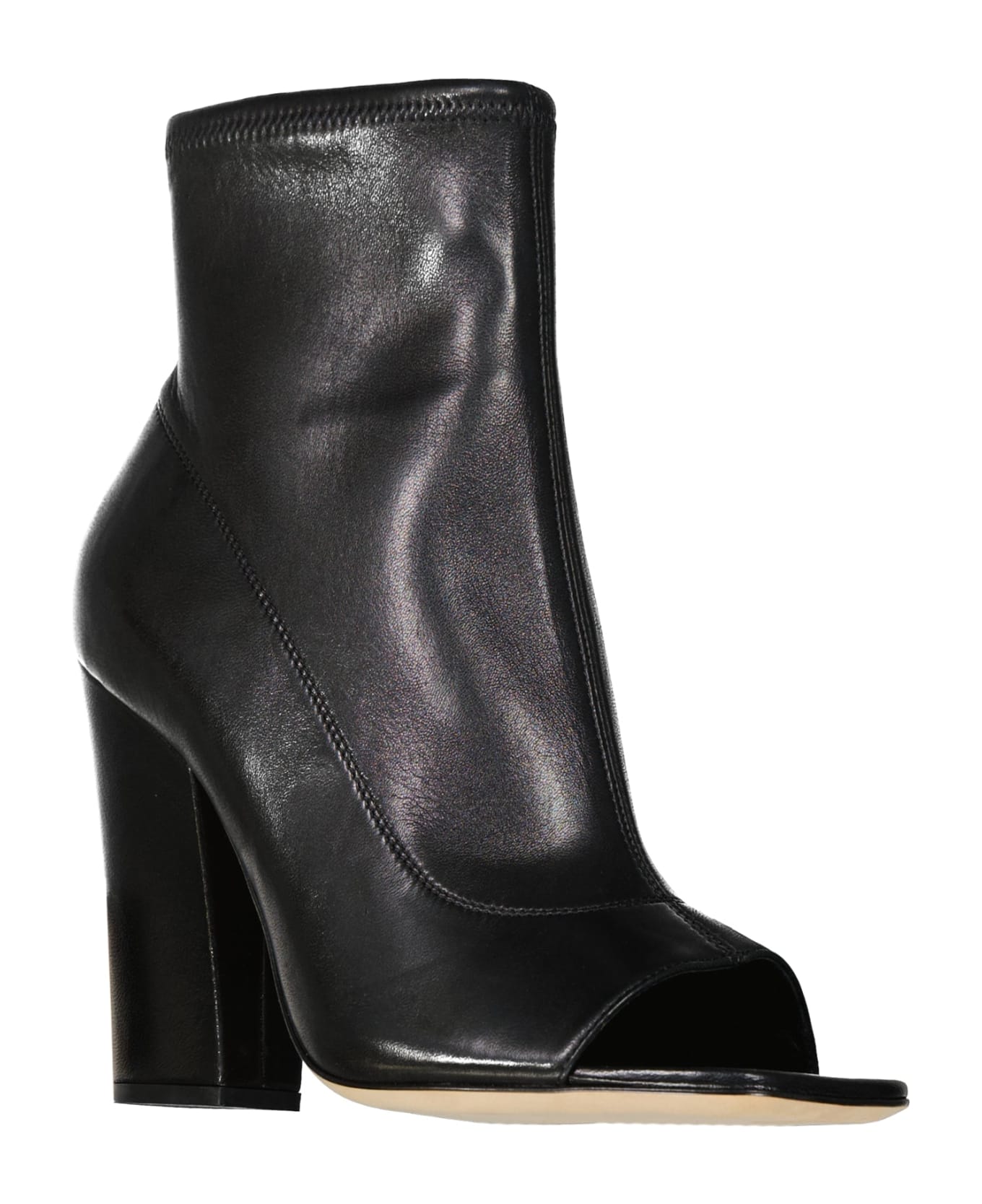 Sergio Rossi Leather Boots - Black ブーツ