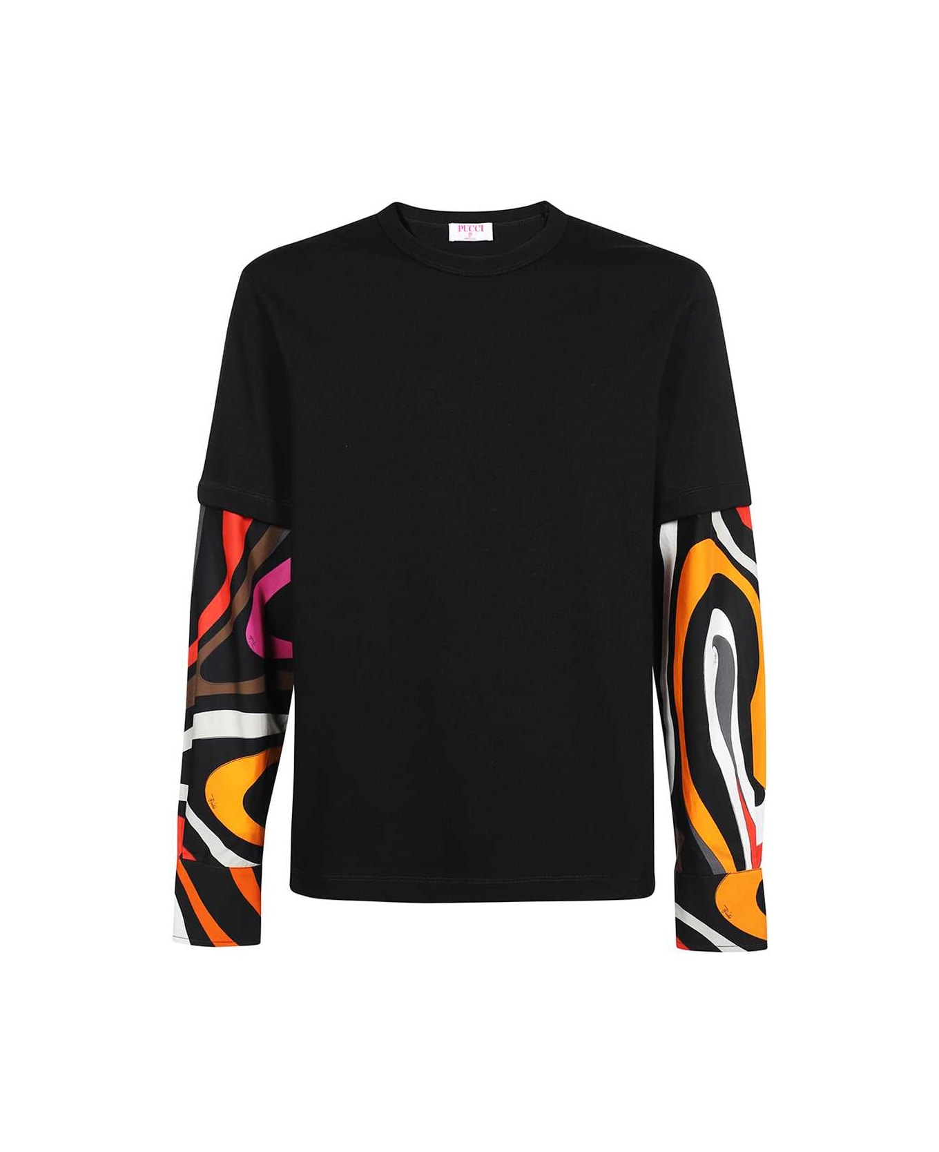 Pucci Long Sleeve Top - black