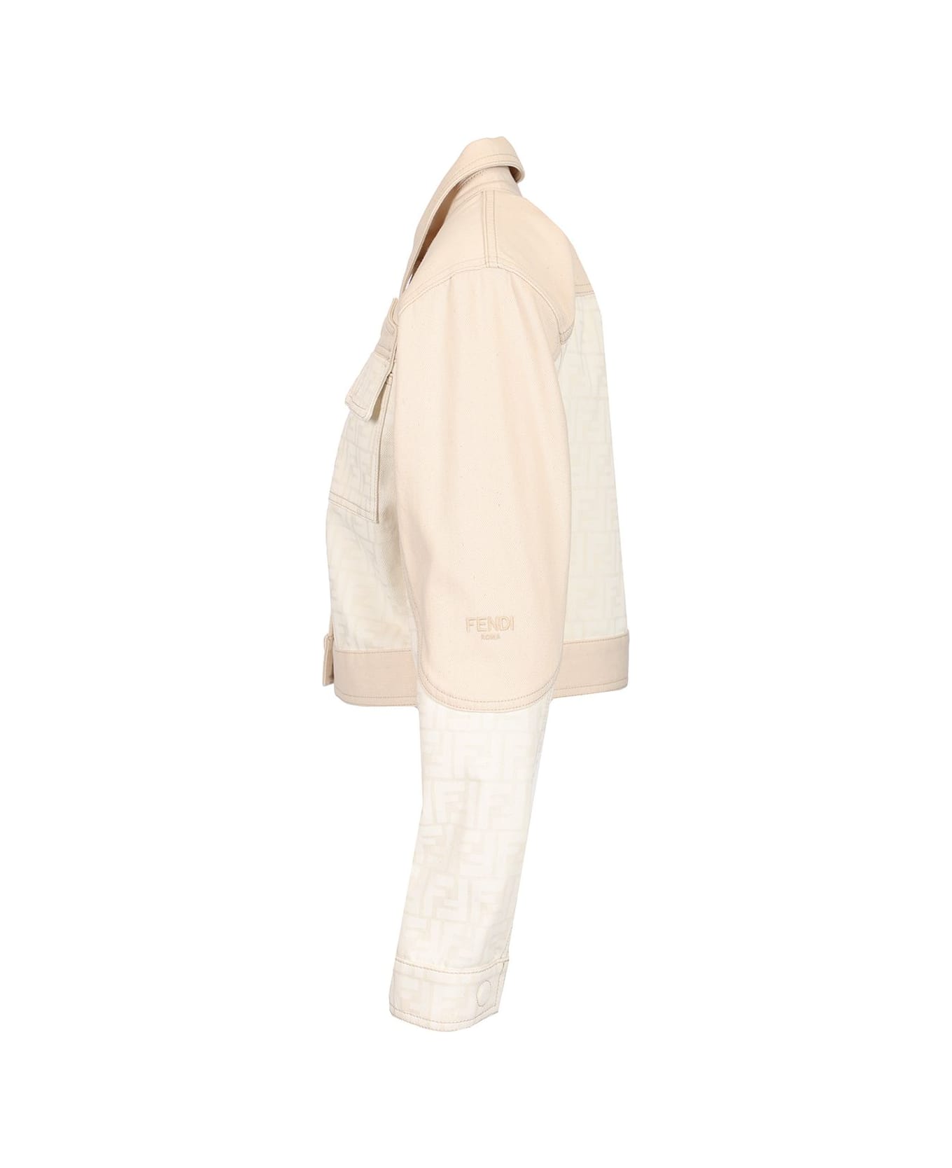 Fendi Denim Blouson - White