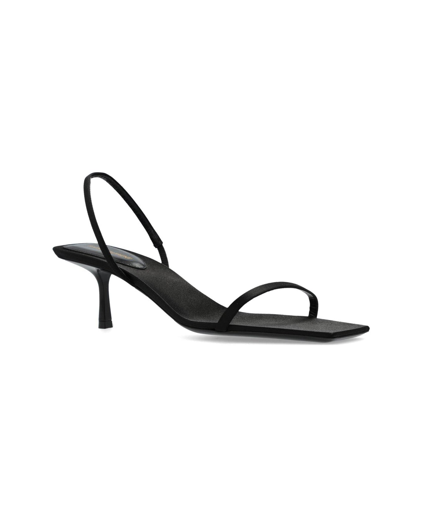 Saint Laurent Jaspe Open Toe Sandals - Nero/nero