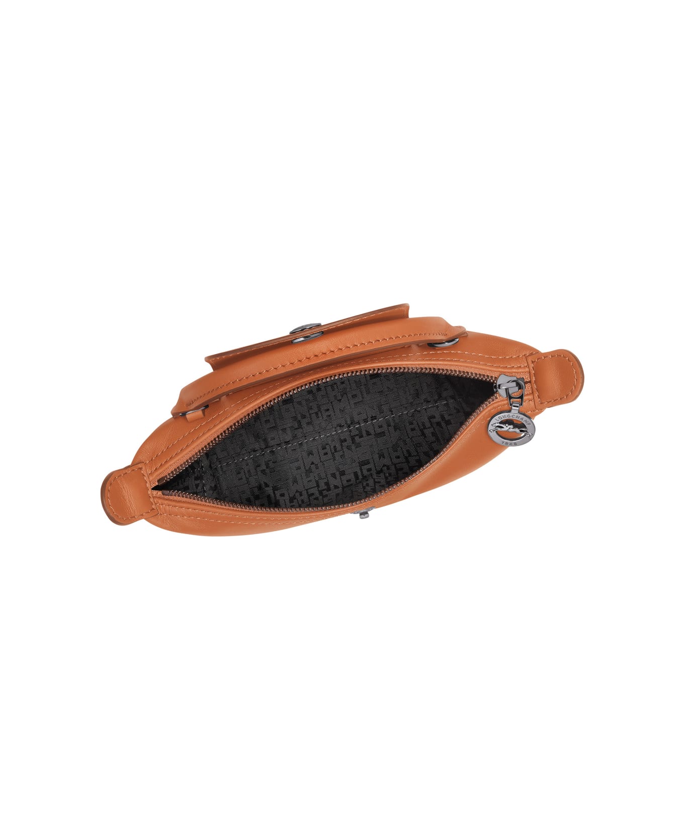 Longchamp 'le Pilage Xtra' Brown Medium Shoulder Strap With Removable Shoulder Strap And Embossed Lgoo On The Front In Leather Woman - Brown