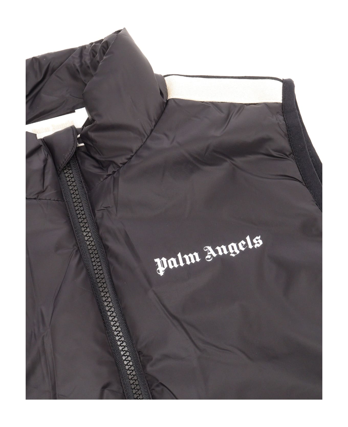 Palm Angels Black Padded Vest - BLACK