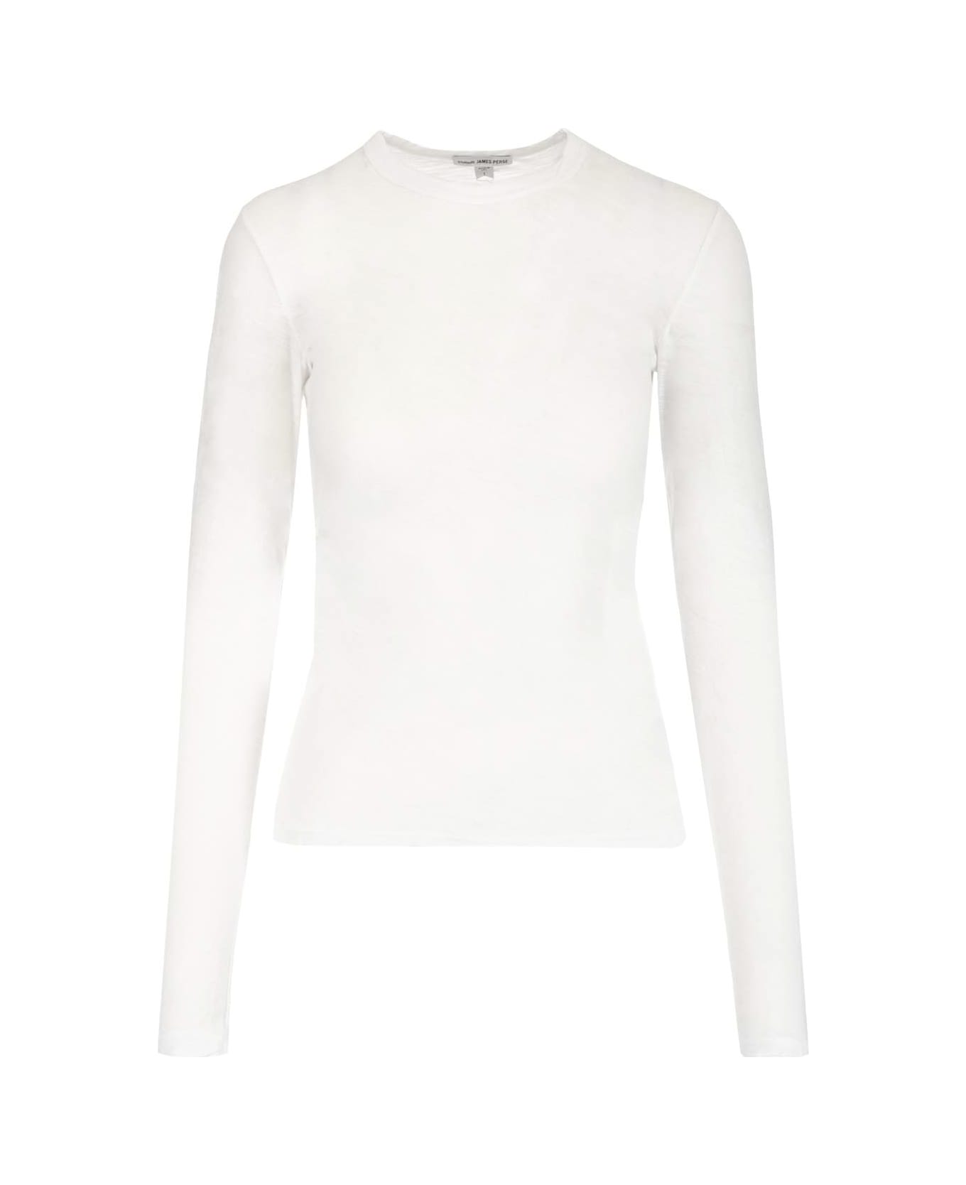 James Perse Crewneck Cotton T-shirt - White