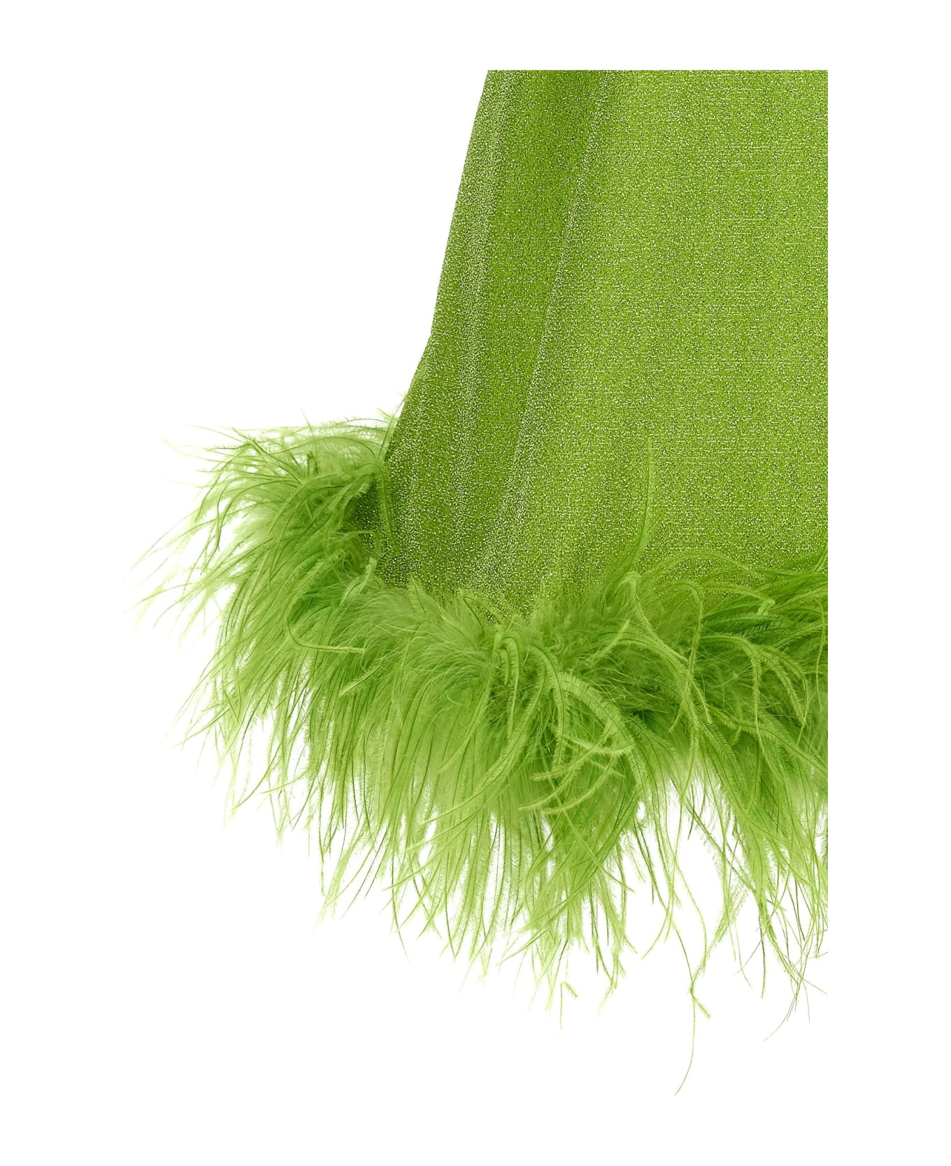 Oseree 'lumiere Plumage' Dress - Lime