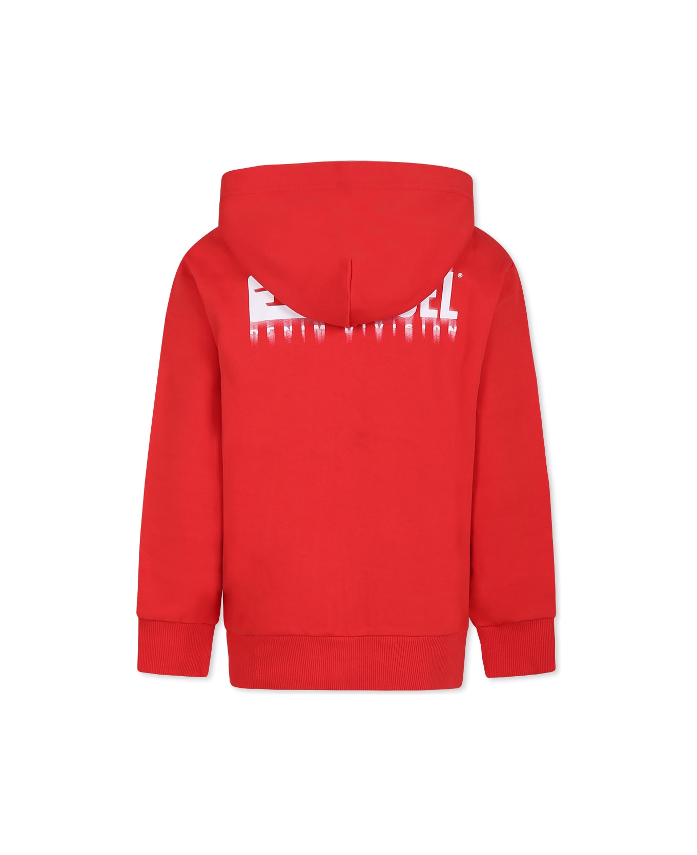 Diesel Red Sweatshirt For Boy - Red ニットウェア＆スウェットシャツ