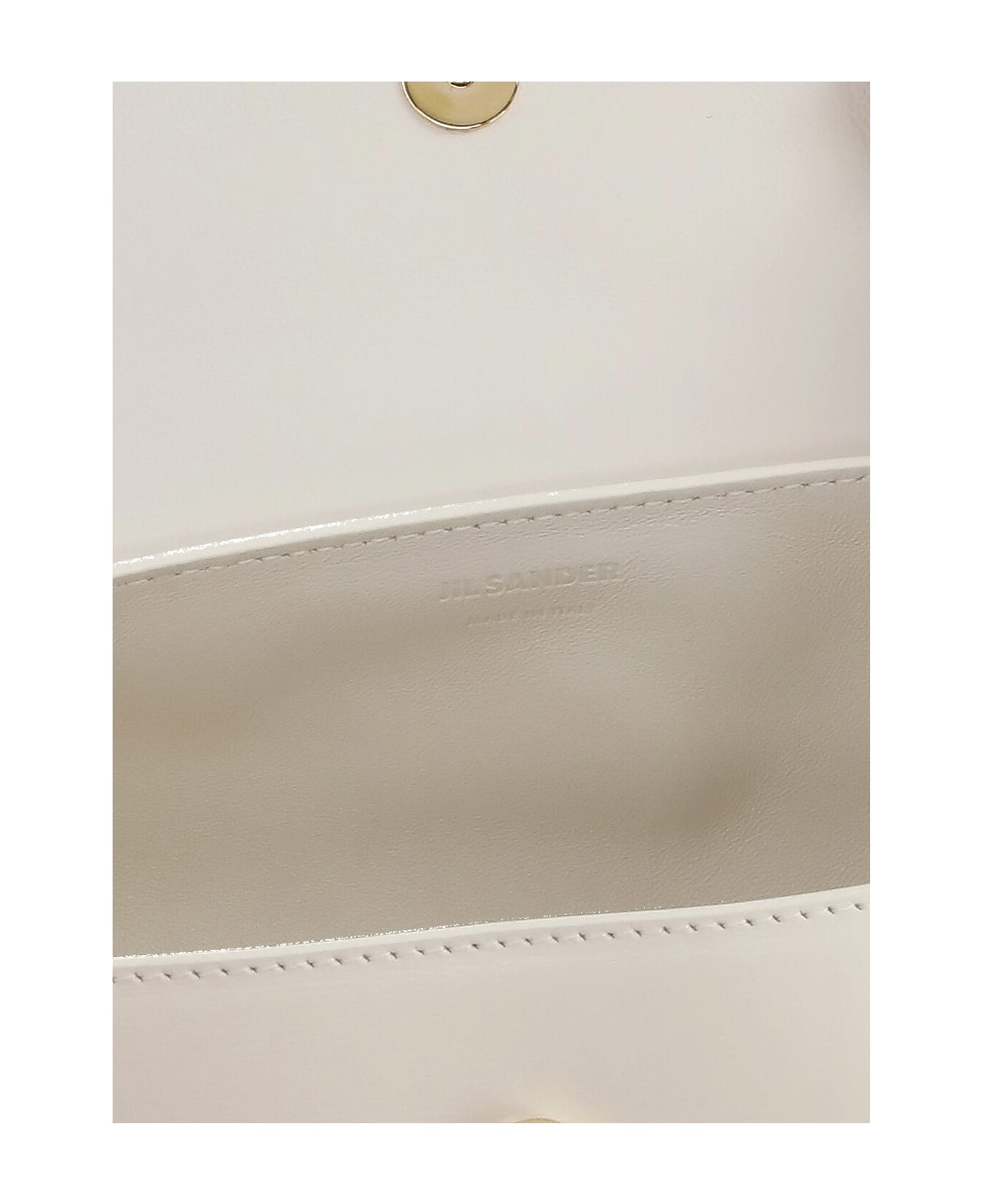 Jil Sander Natural Cannolo Mini Bag - White ショルダーバッグ