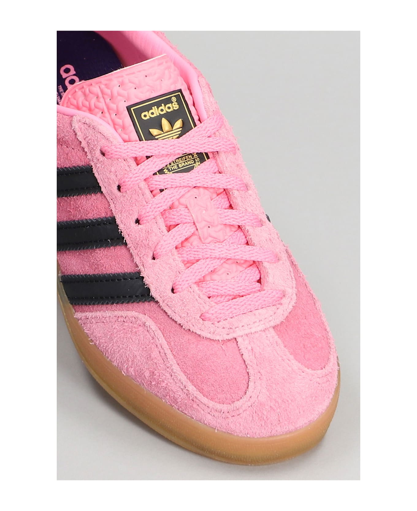 Adidas Gazelle Indoor Sneakers In Rose-pink Suede - rose-pink