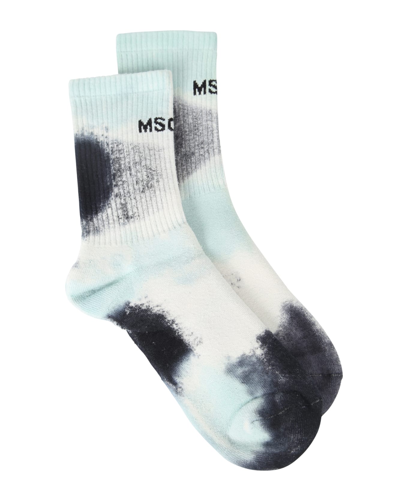 MSGM Tie-dye Print Socks - Multi