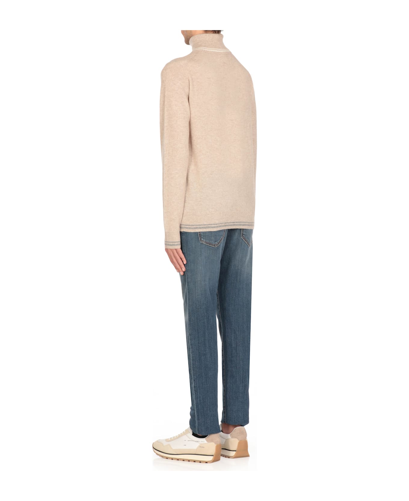 L.B.M. 1911 Virgin Wool Sweater - Beige