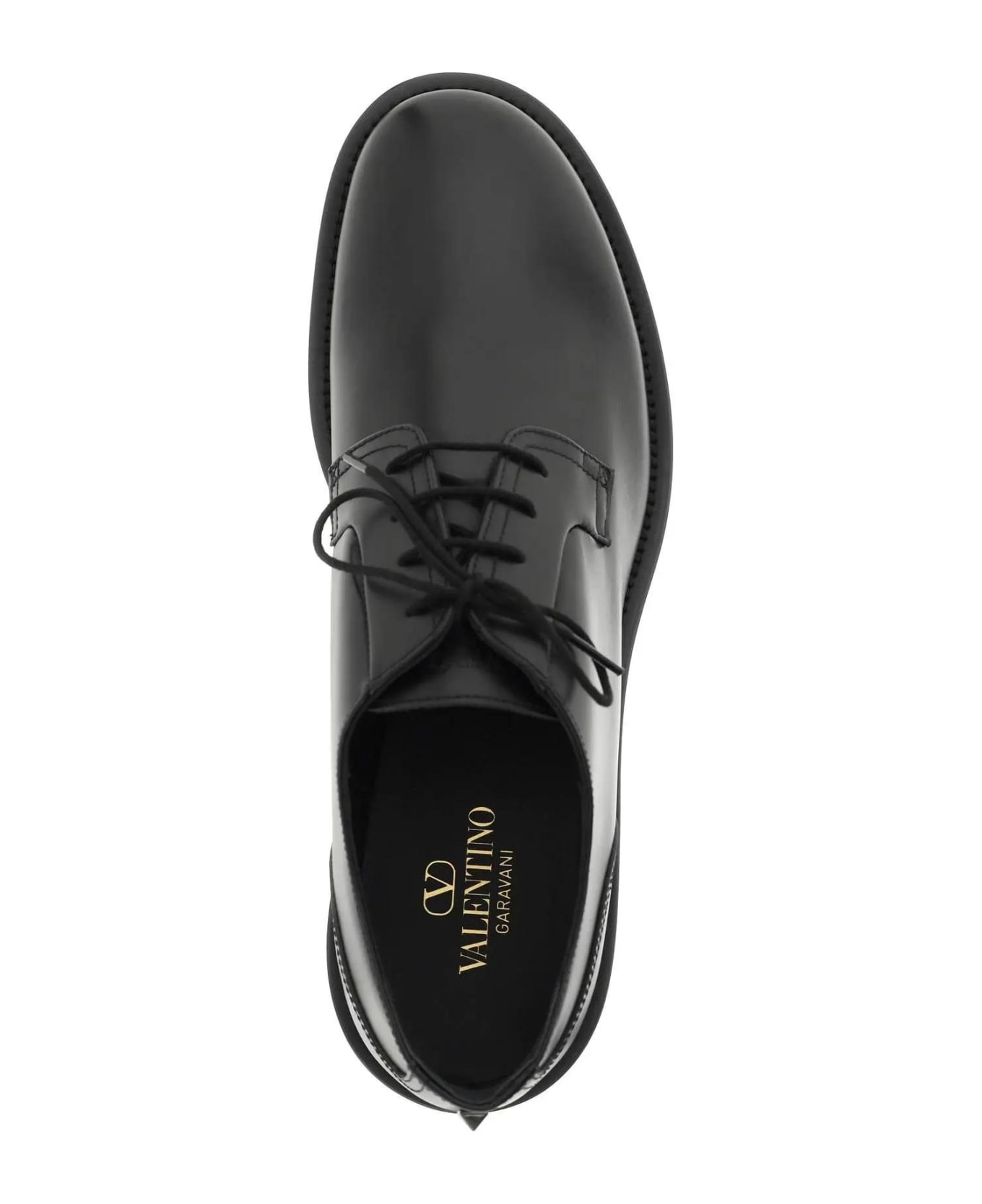 Valentino Garavani Rockstud Essential Derby Shoes - BLACK